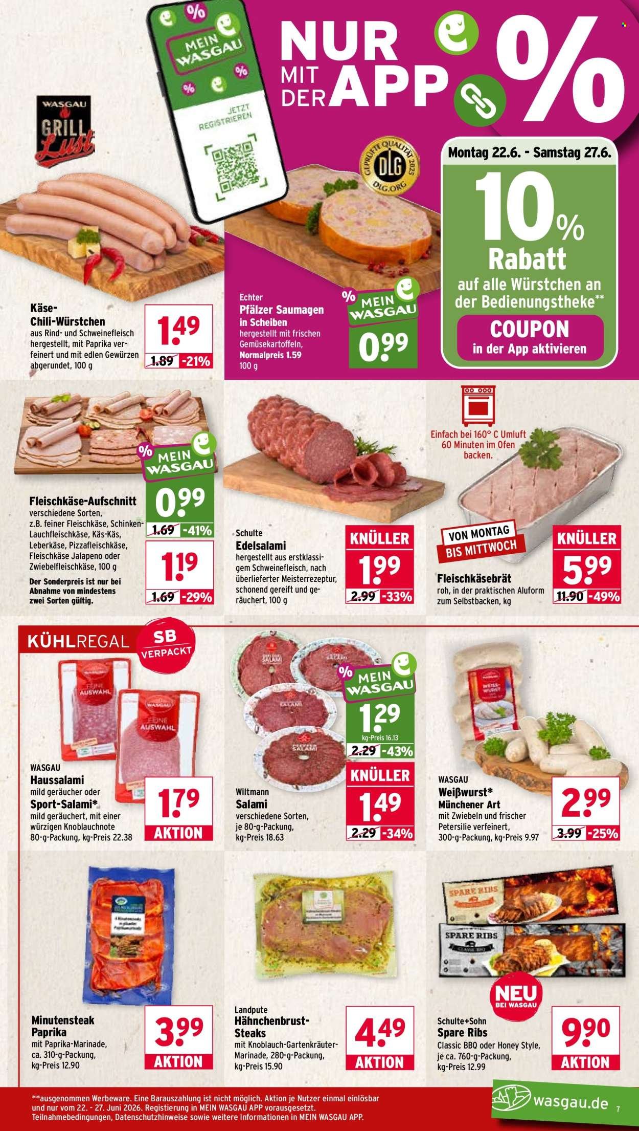 WASGAU Prospekt - Ab Montag 22.06.2026