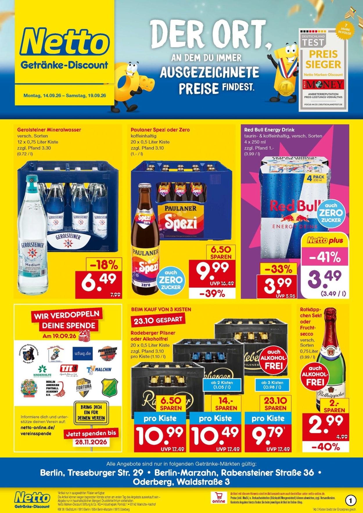 NETTO MARKEN-DISCOUNT Prospekt - Getränkemarkt in deiner Nähe