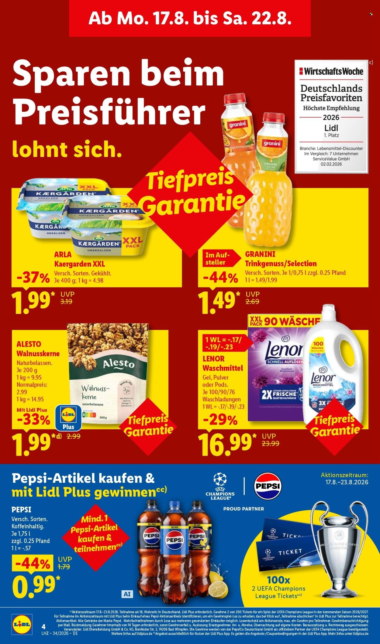 LIDL Prospekt - Ab Montag 17.08.2026