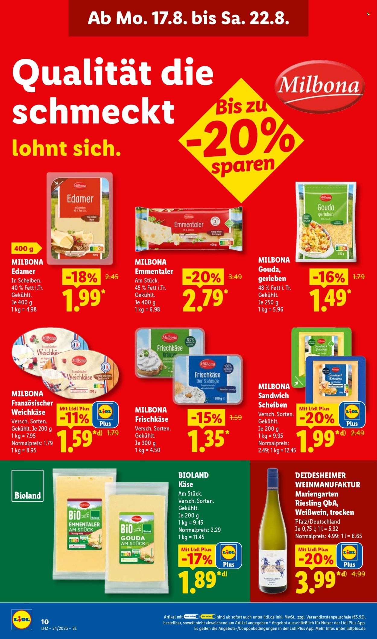 LIDL Prospekt - Ab Montag 17.08.2026