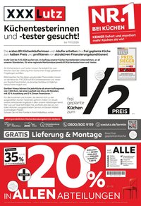 XXXLUTZ Prospekt - Küchentesterinnen und -tester gesucht!