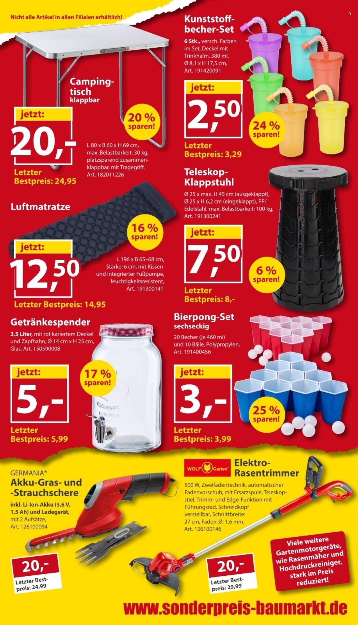 SONDERPREIS-BAUMARKT Prospekt - Ab Samstag 1.08.2026