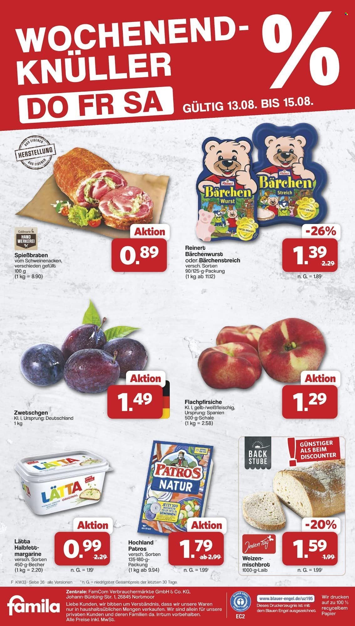 FAMILA Prospekt - Ab Montag 10.08.2026