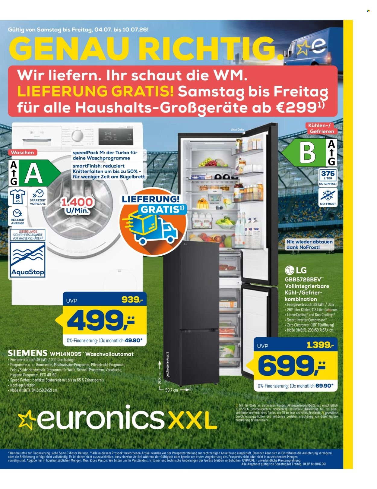 EURONICS Prospekt - Ab Samstag 4.07.2026