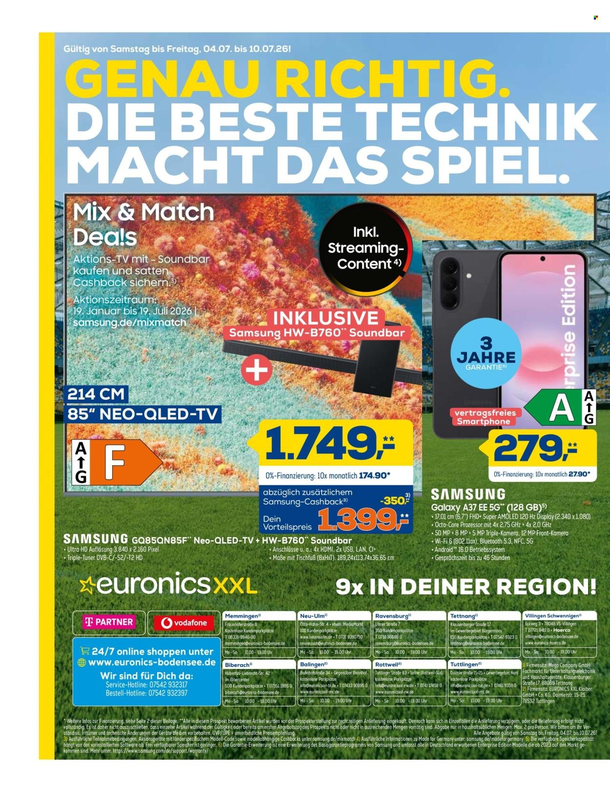 EURONICS Prospekt - Ab Samstag 4.07.2026
