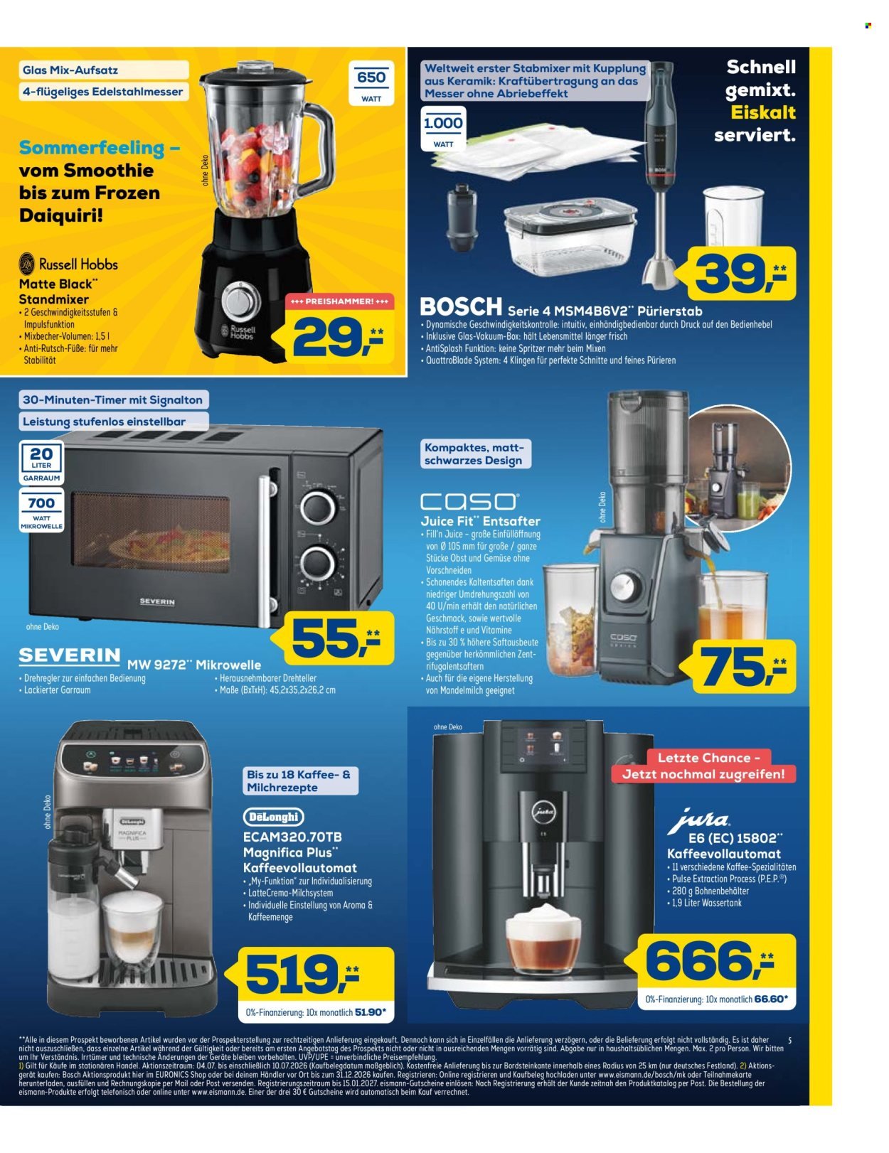 EURONICS Prospekt - Ab Samstag 4.07.2026