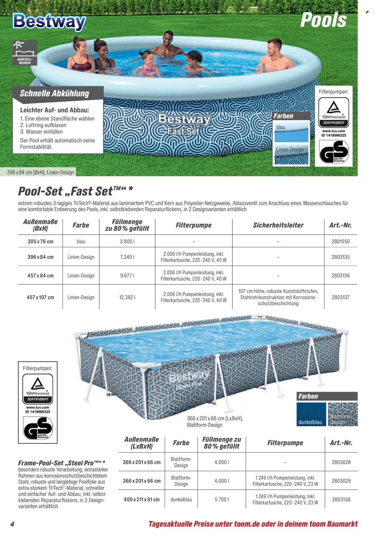 TOOM BAUMARKT Prospekt - Pool, Sauna & Klima