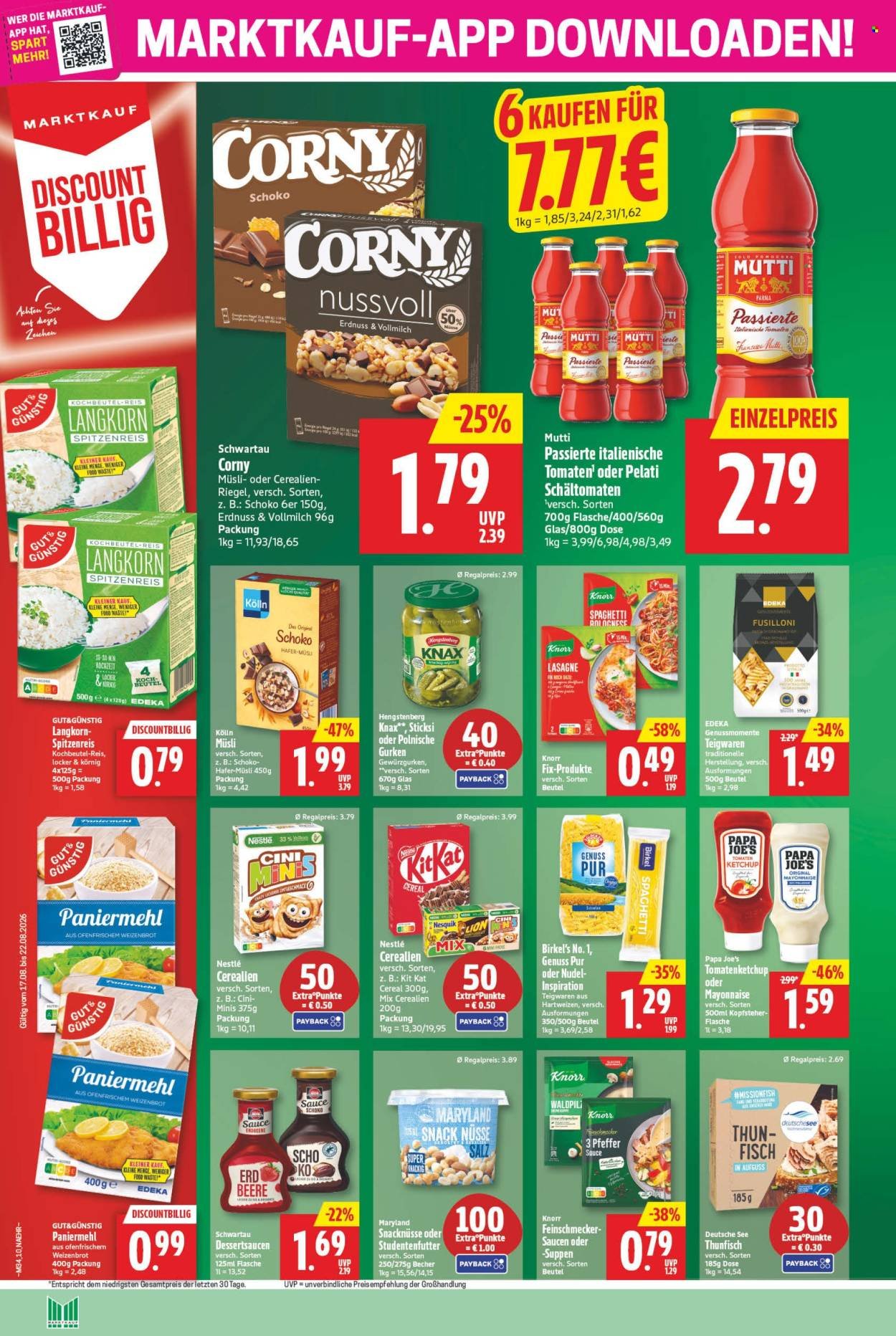 MARKTKAUF Prospekt - Ab Montag 17.08.2026
