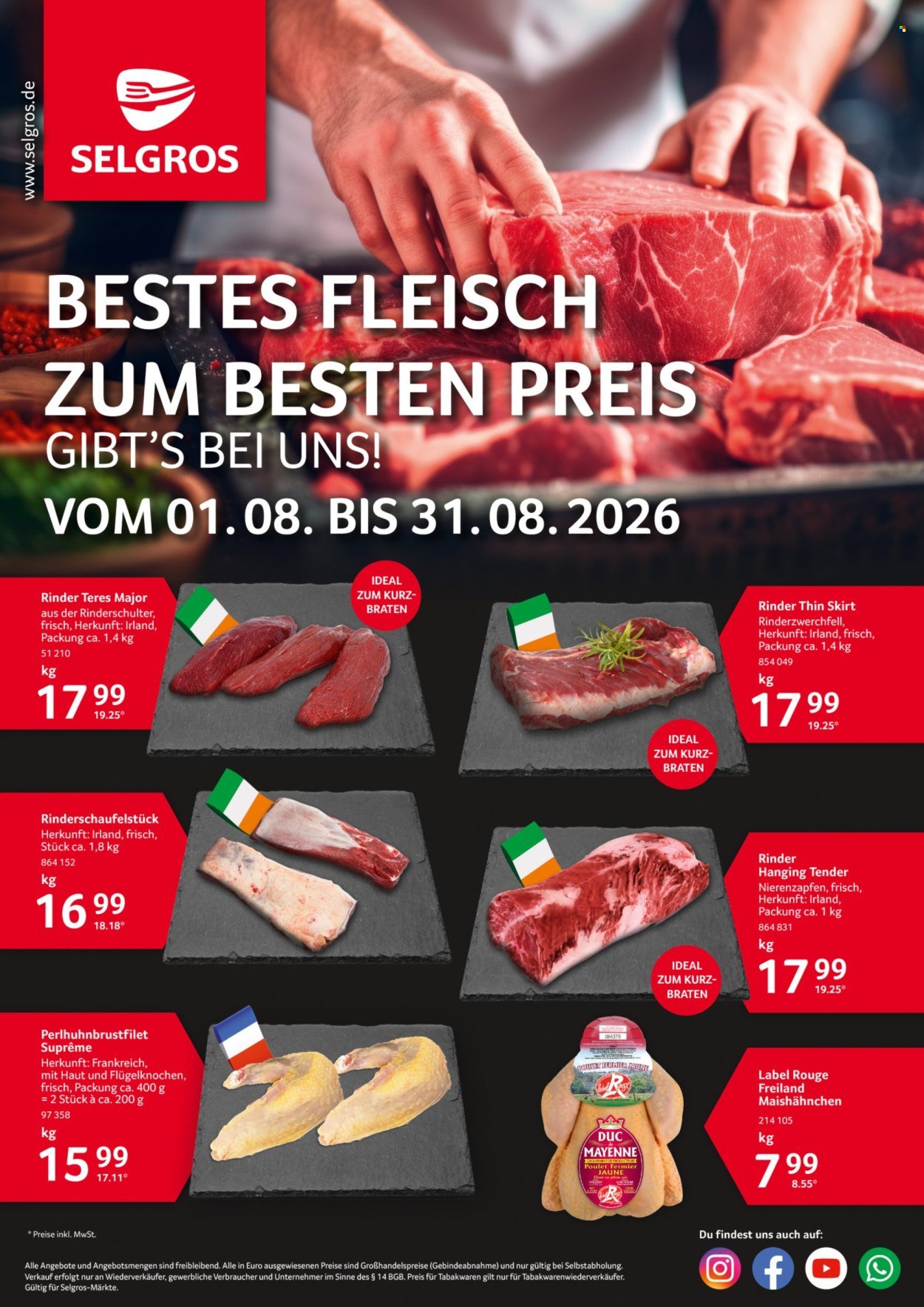 SELGROS Prospekt - Bestes Fleisch