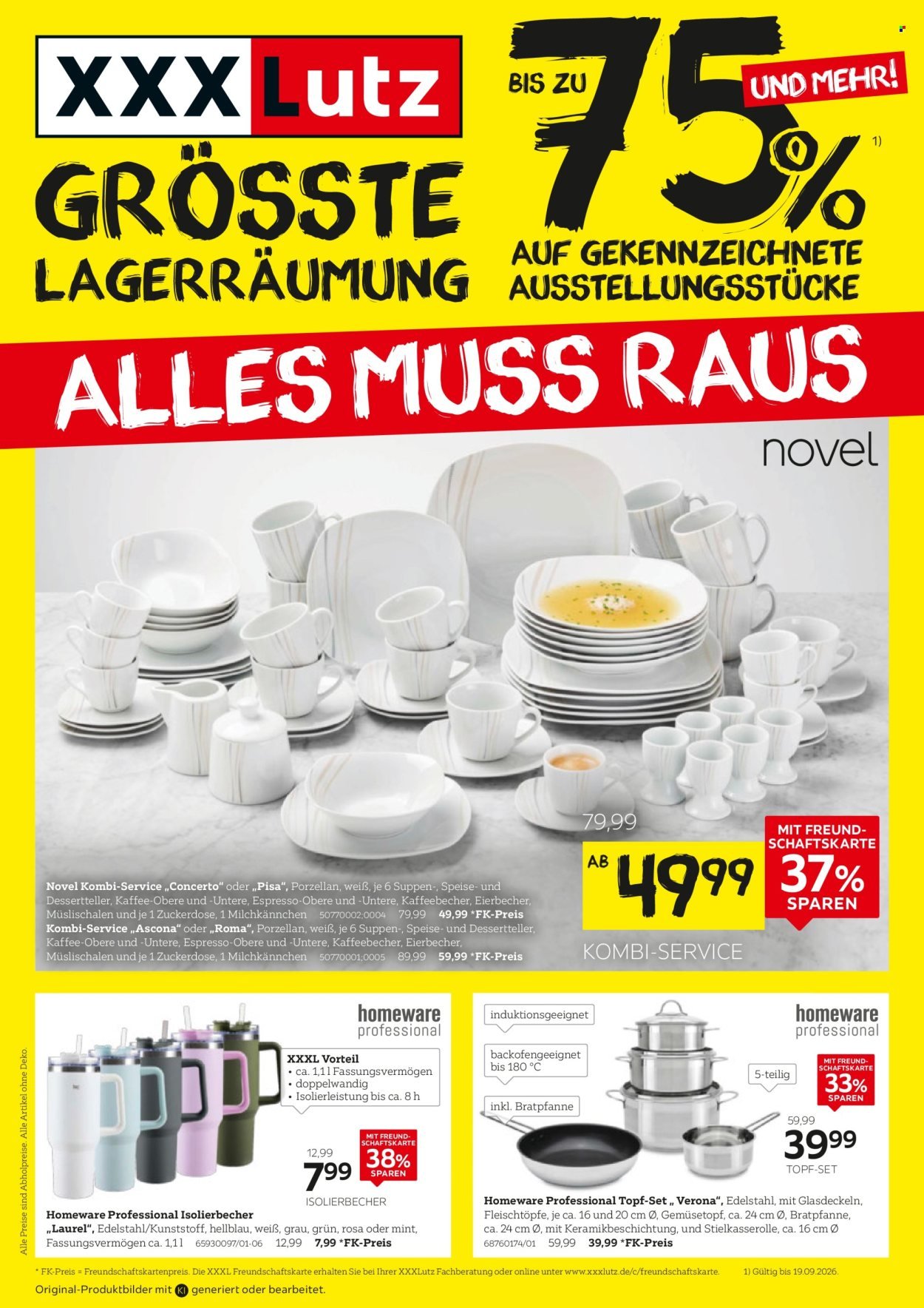 XXXLUTZ Prospekt - Größte Lagerräumung