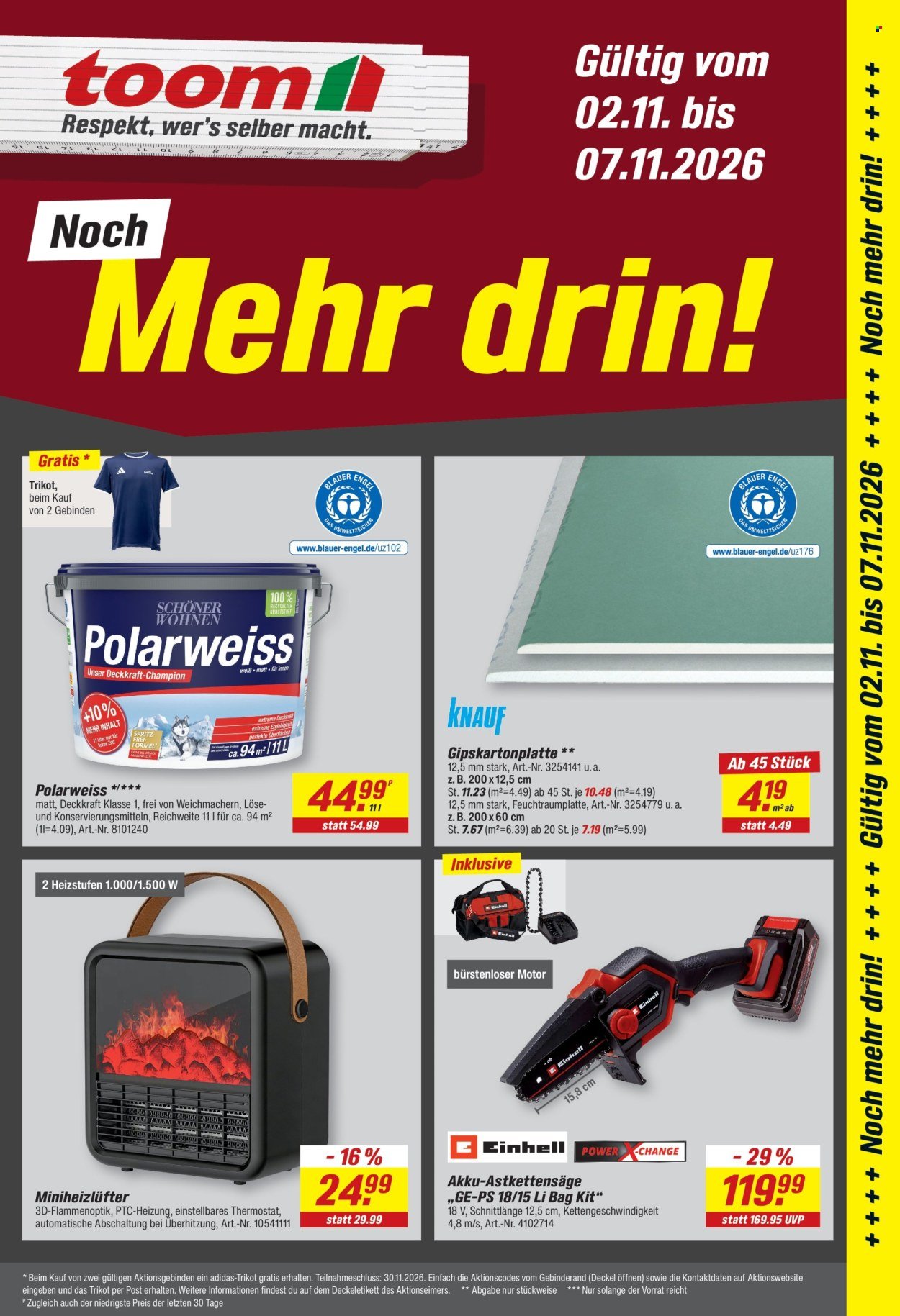 TOOM BAUMARKT Prospekt - Ab Montag 2.11.2026