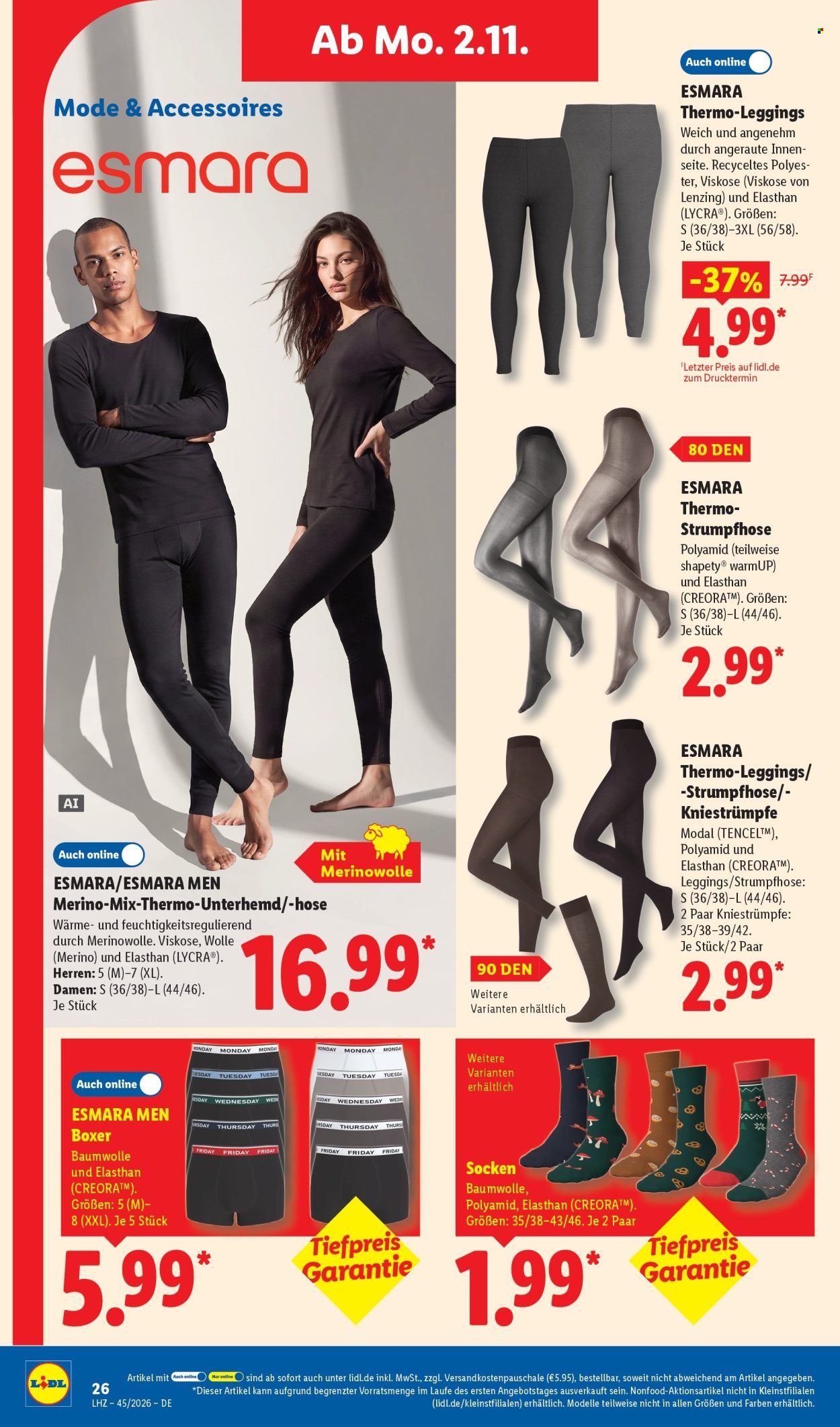 LIDL Prospekt - Ab Montag 2.11.2026