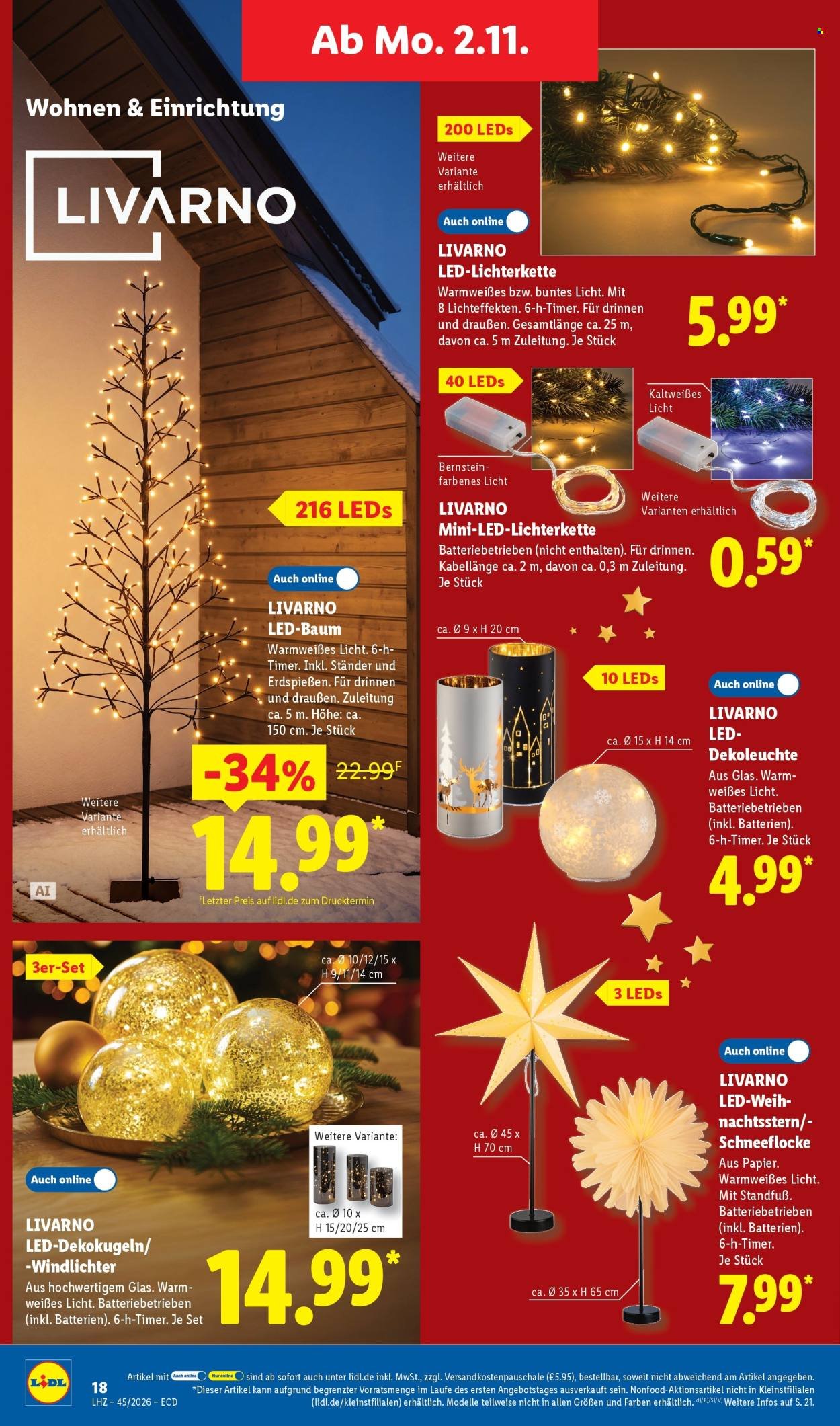 LIDL Prospekt - Ab Montag 2.11.2026
