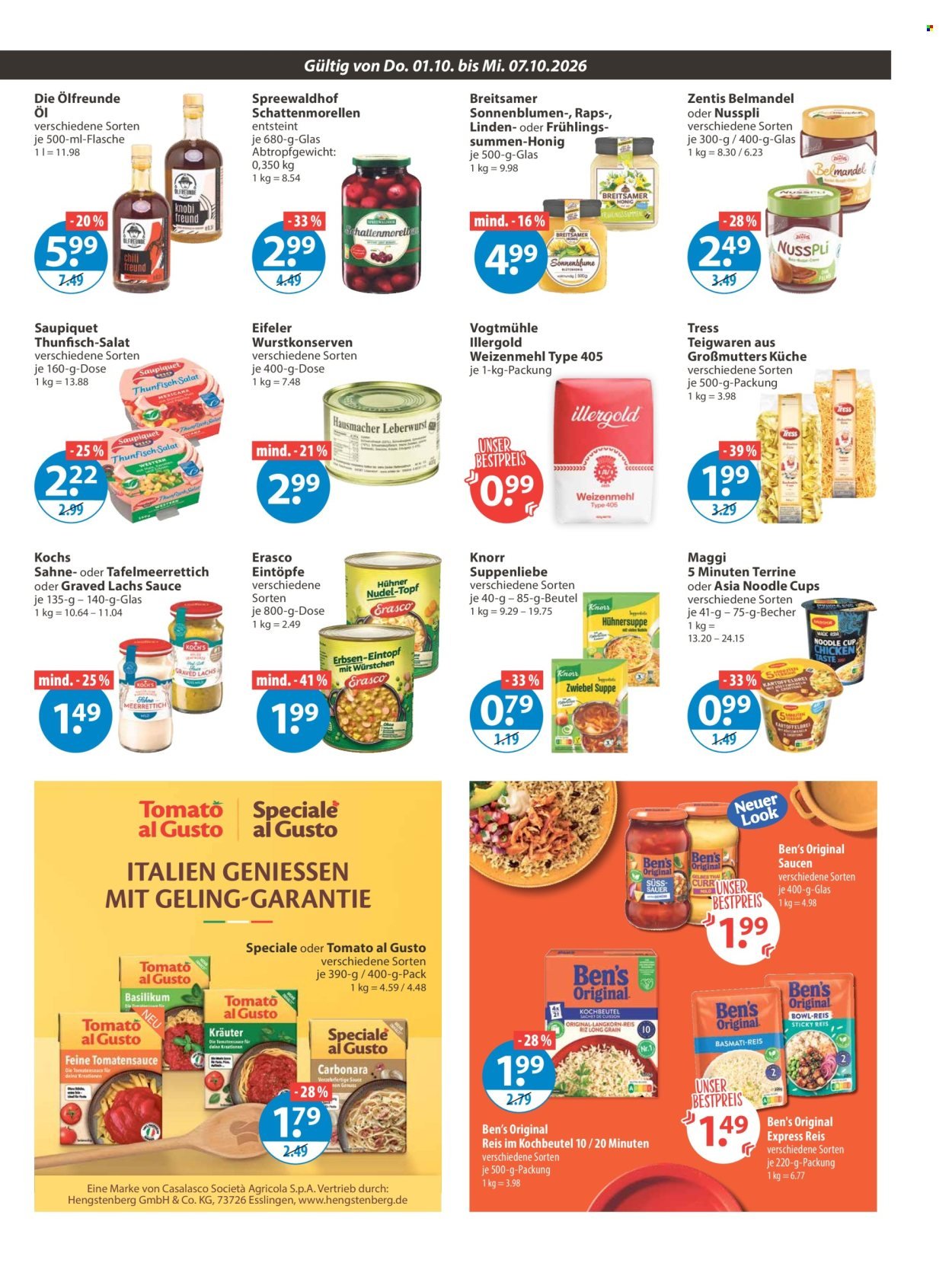 V-MARKT Prospekt - Ab Donnerstag 1.10.2026