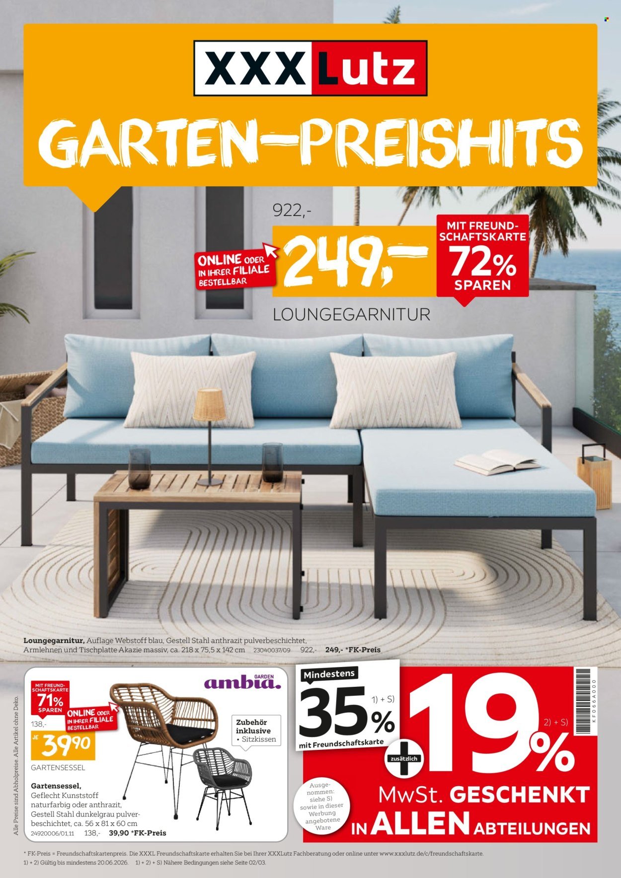 XXXLUTZ Prospekt - Garten-Preishits