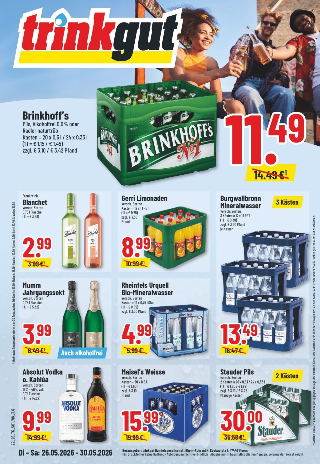 TRINKGUT Prospekt - Ab Dienstag 26.05.2026 (2026-05-26 - 2026-05-30)