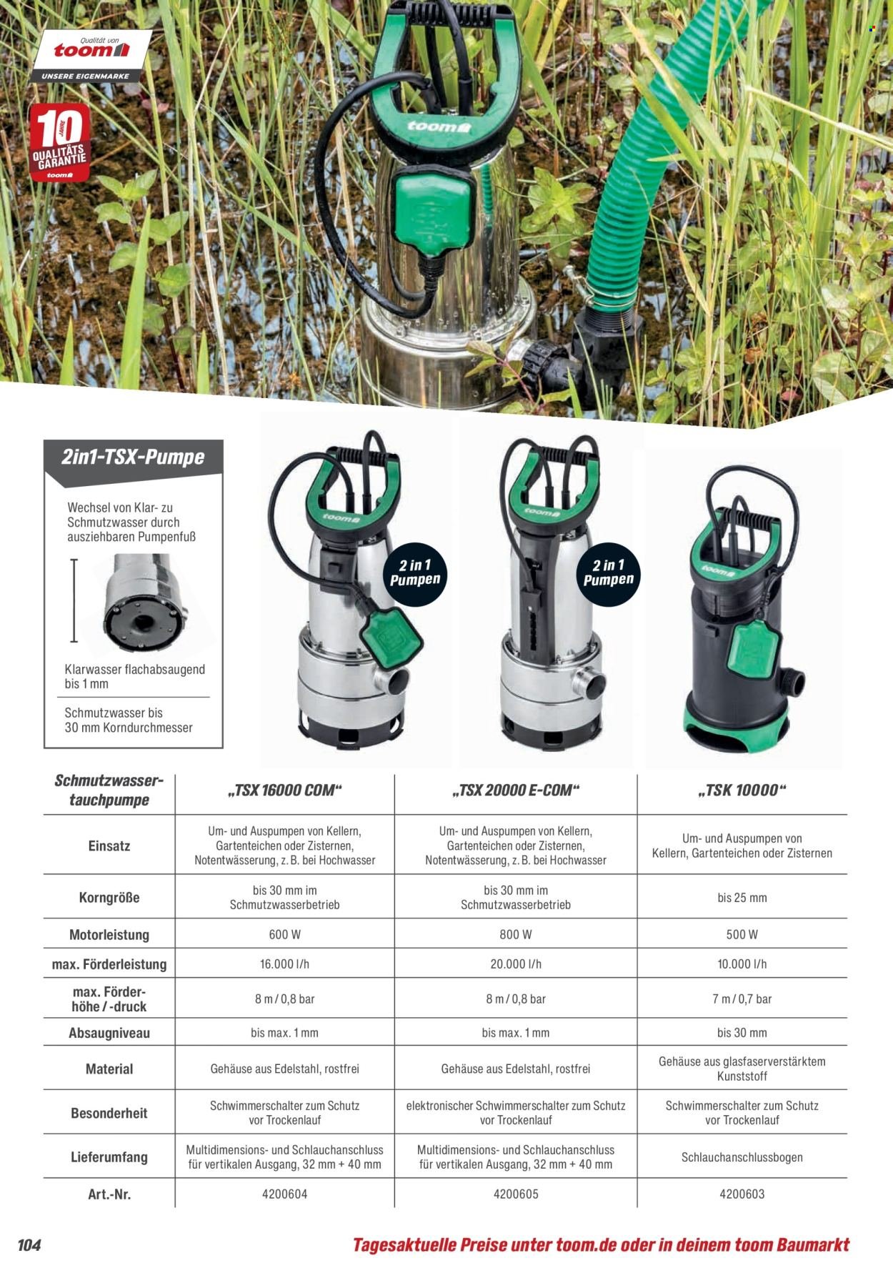 TOOM BAUMARKT Prospekt - Gartenpflege & Teich