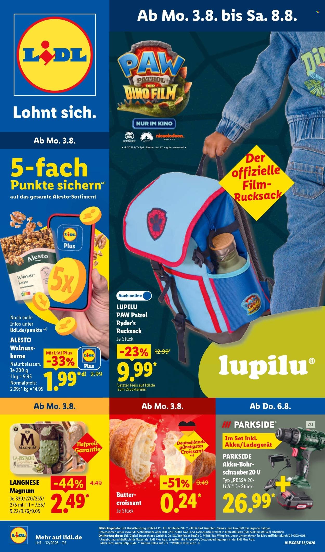 LIDL Prospekt - Ab Montag 3.08.2026