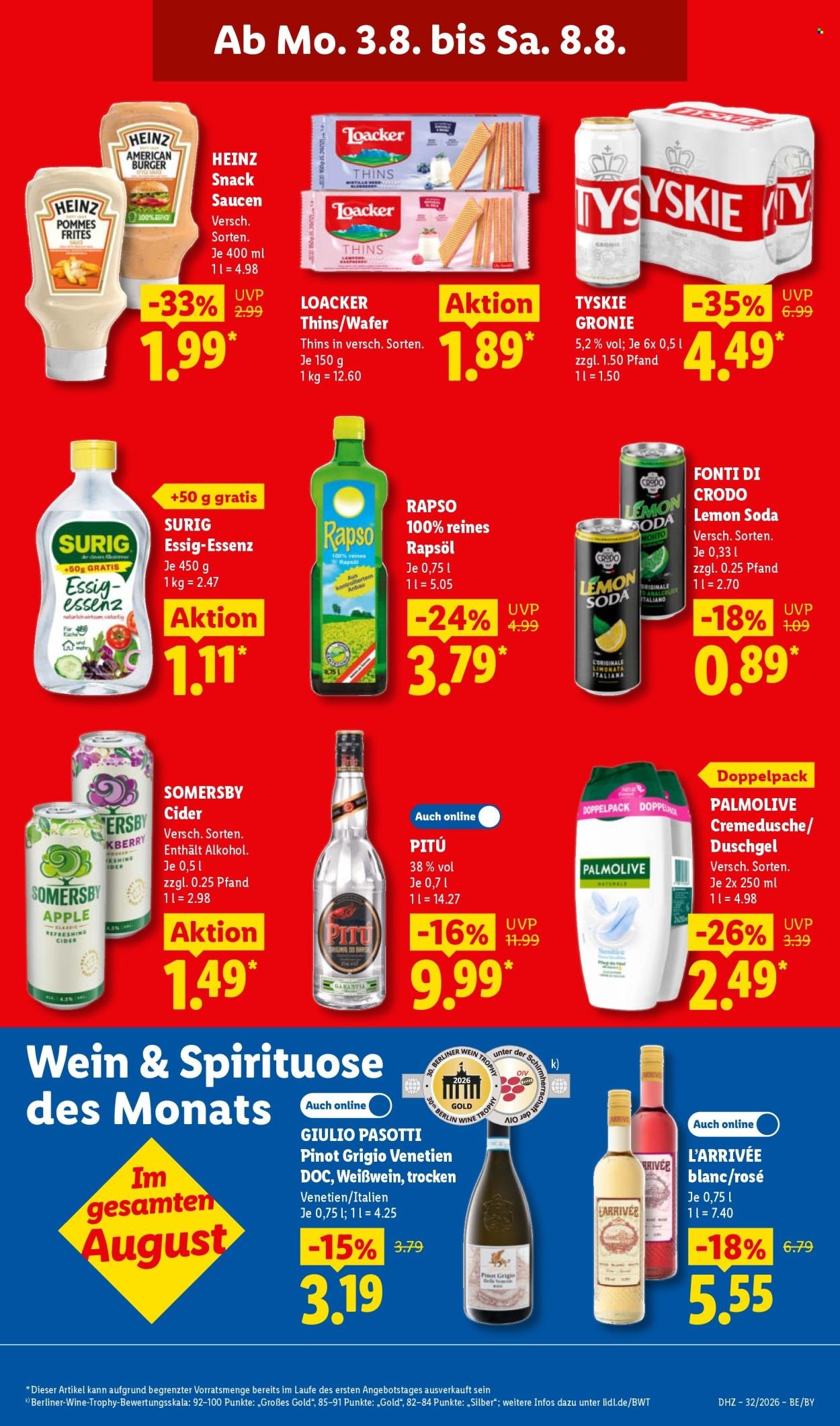 LIDL Prospekt - Ab Montag 3.08.2026