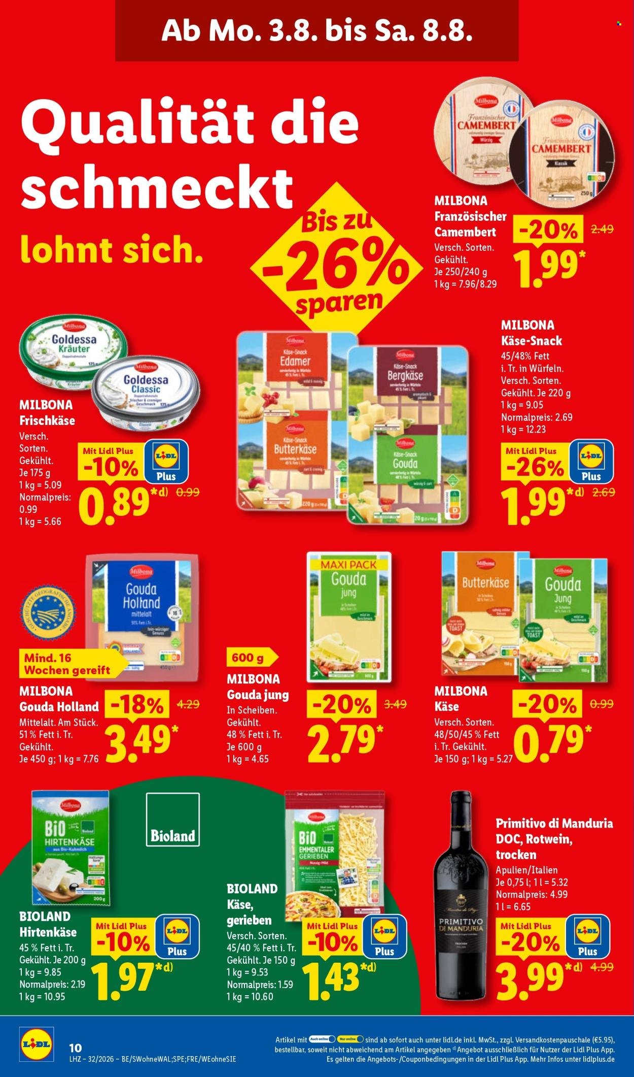 LIDL Prospekt - Ab Montag 3.08.2026