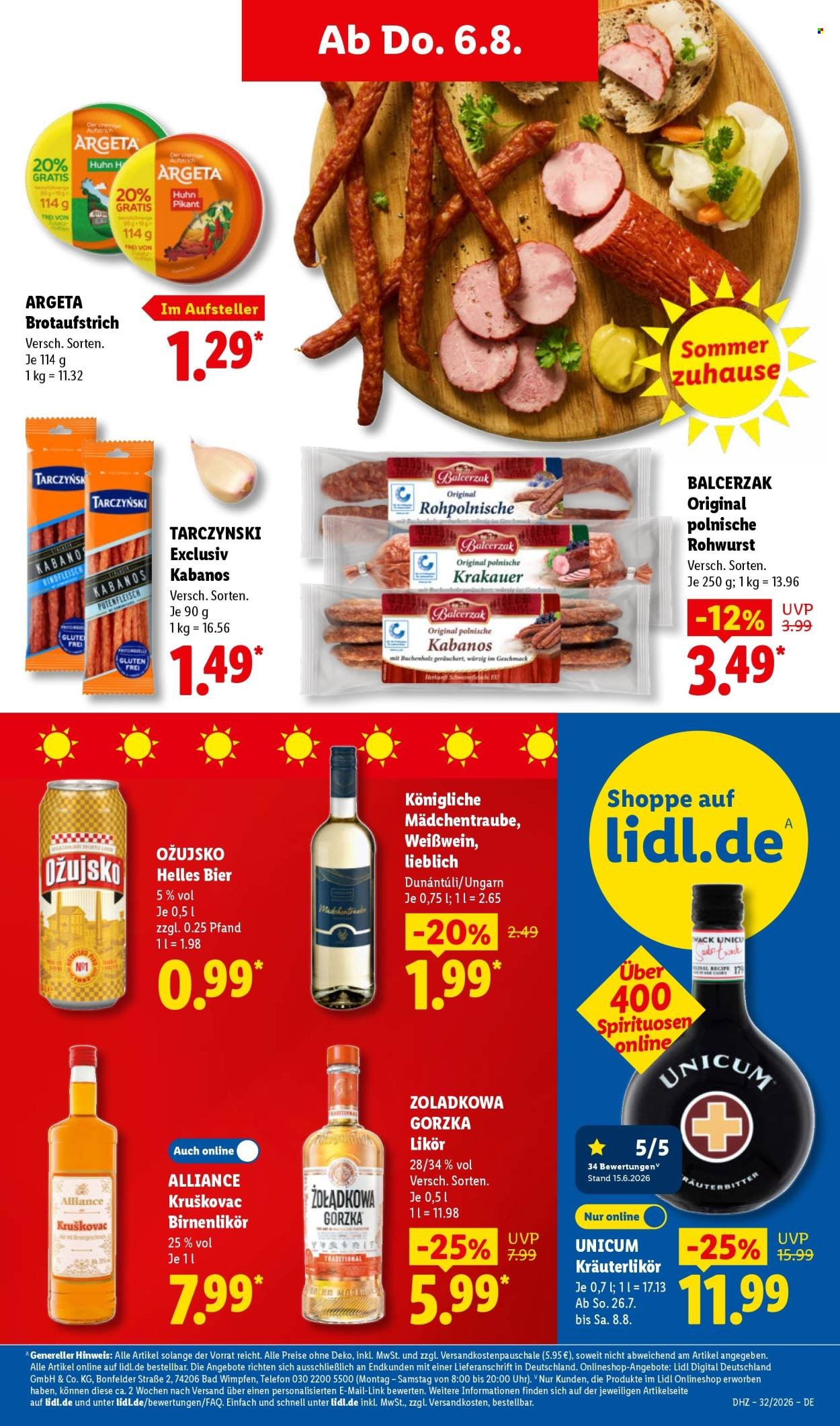 LIDL Prospekt - Ab Montag 3.08.2026