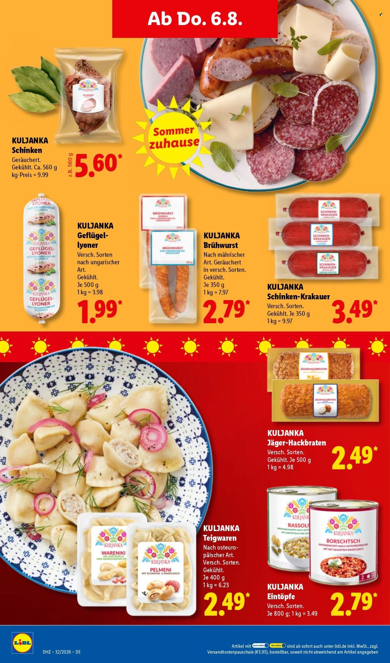 LIDL Prospekt - Ab Montag 3.08.2026