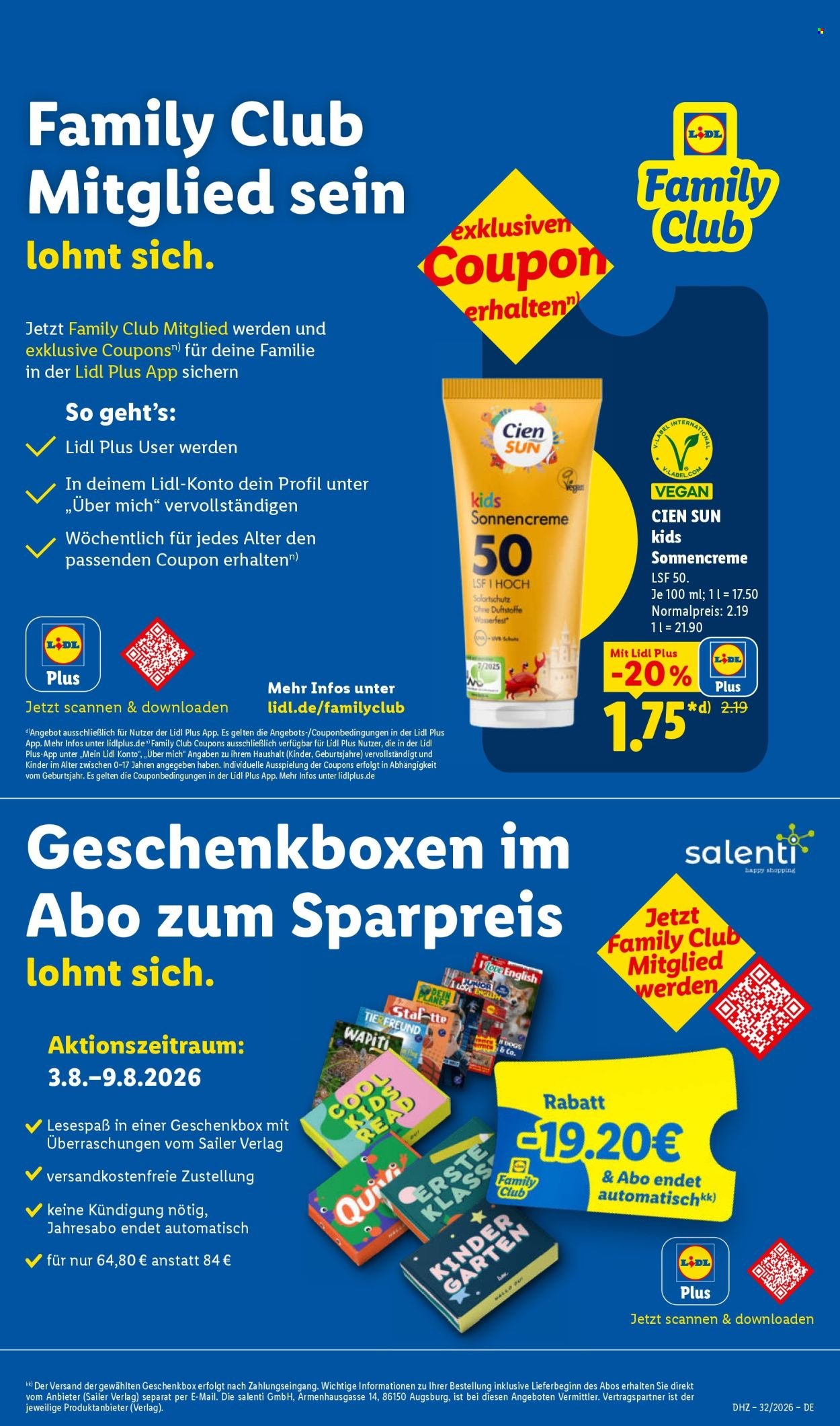 LIDL Prospekt - Ab Montag 3.08.2026