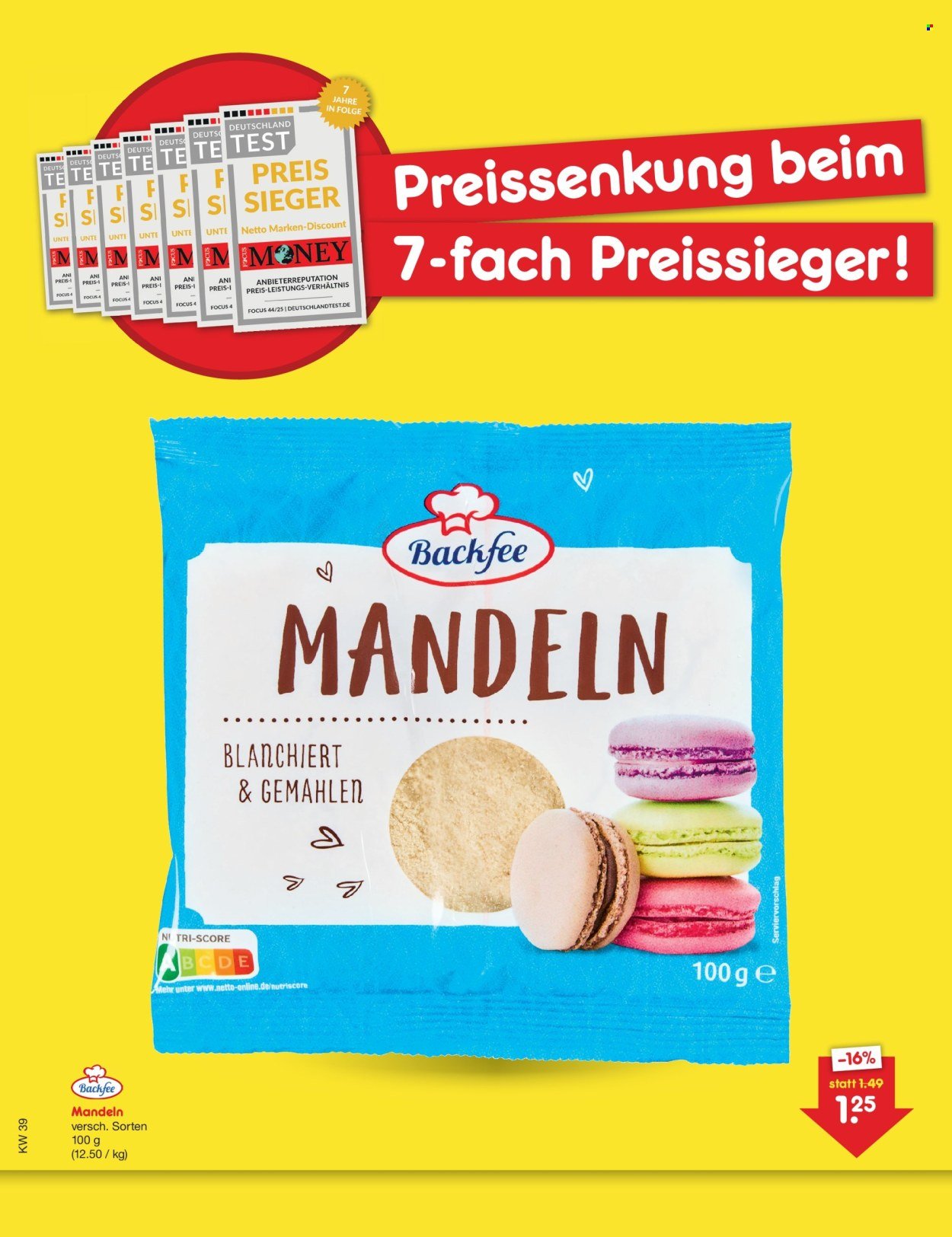 NETTO MARKEN-DISCOUNT Angebote - Preissenkung auf Dauer