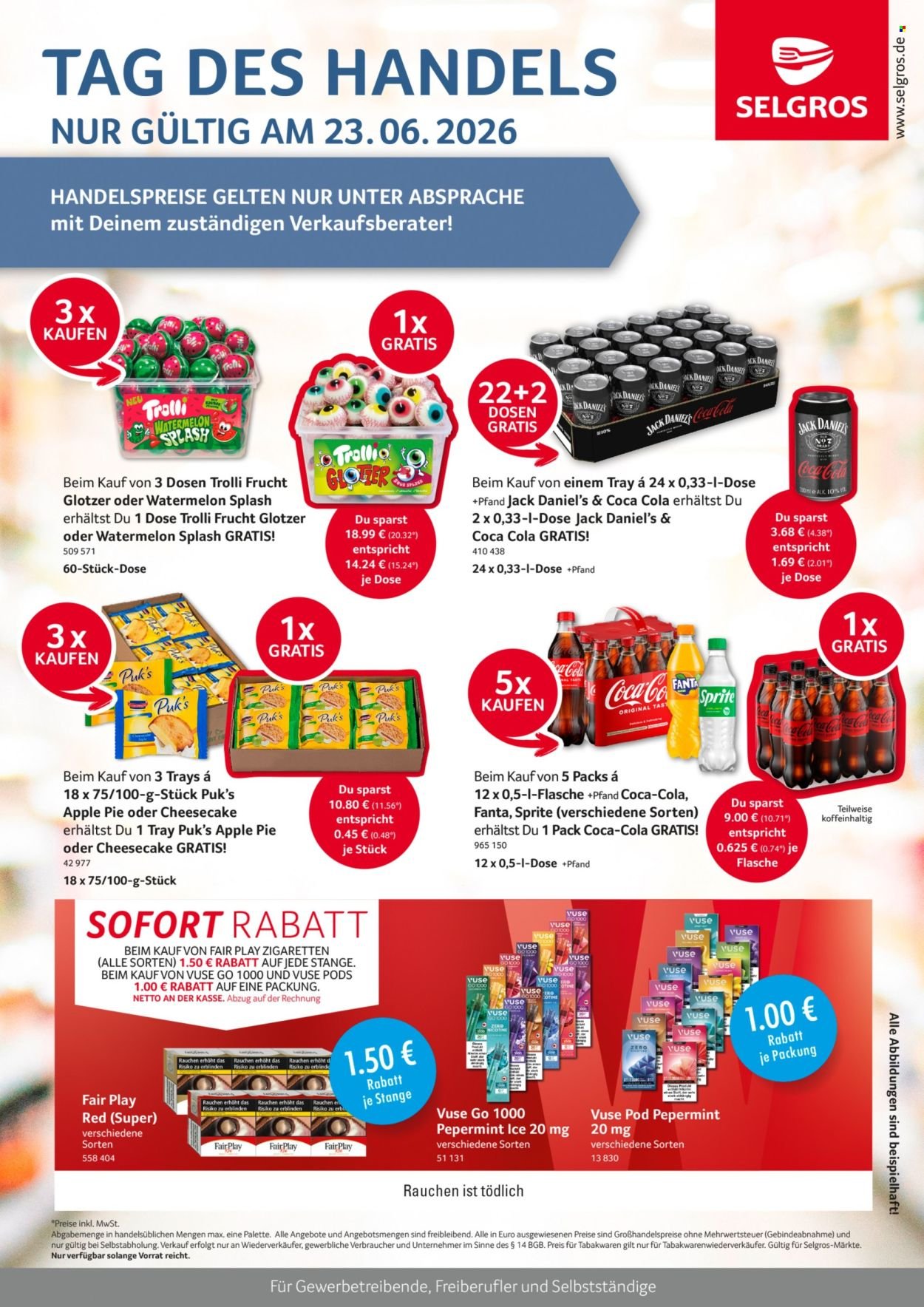SELGROS Prospekt - Tag des Handels