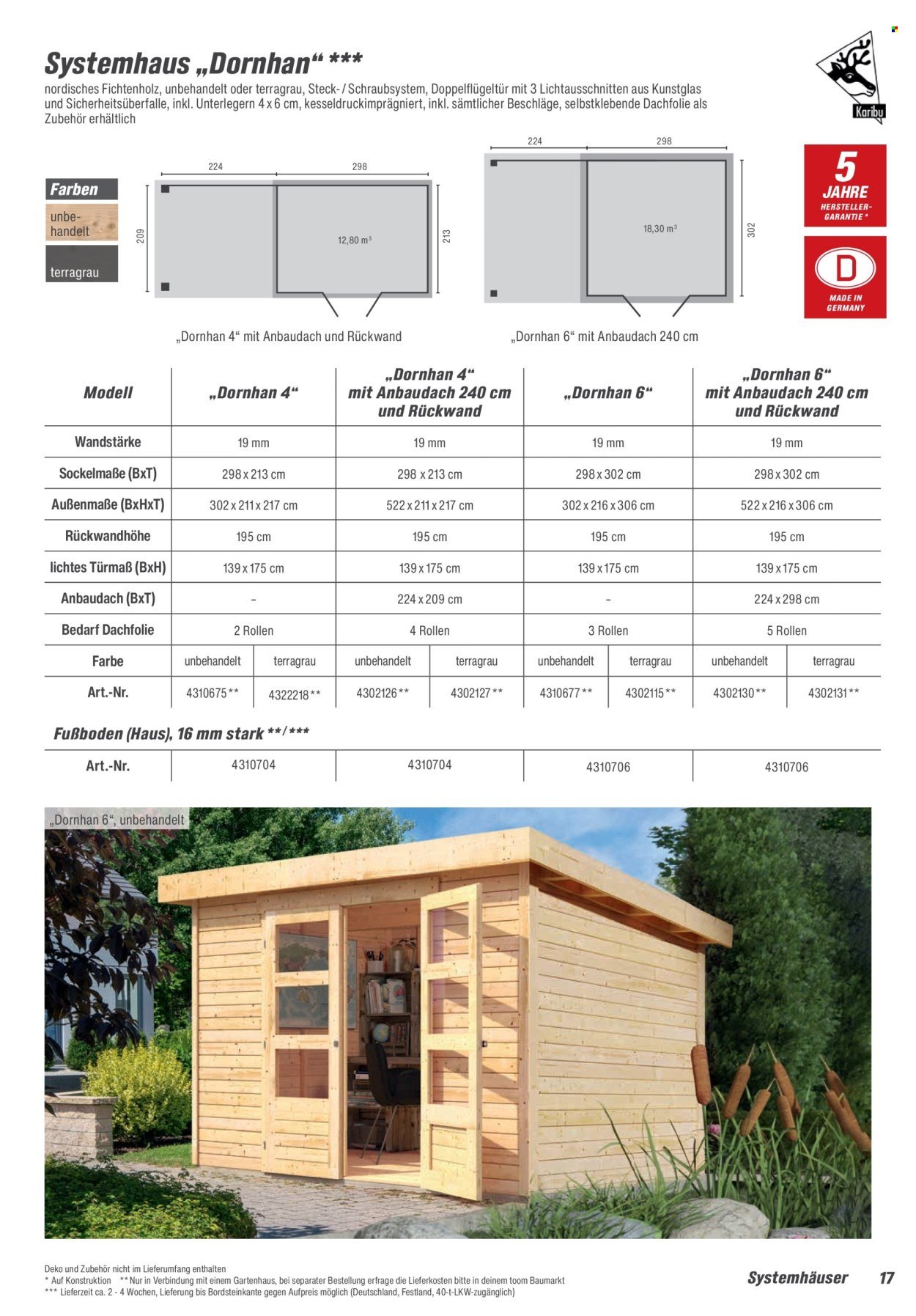 TOOM BAUMARKT Prospekt - Gartenhäuser & Carports