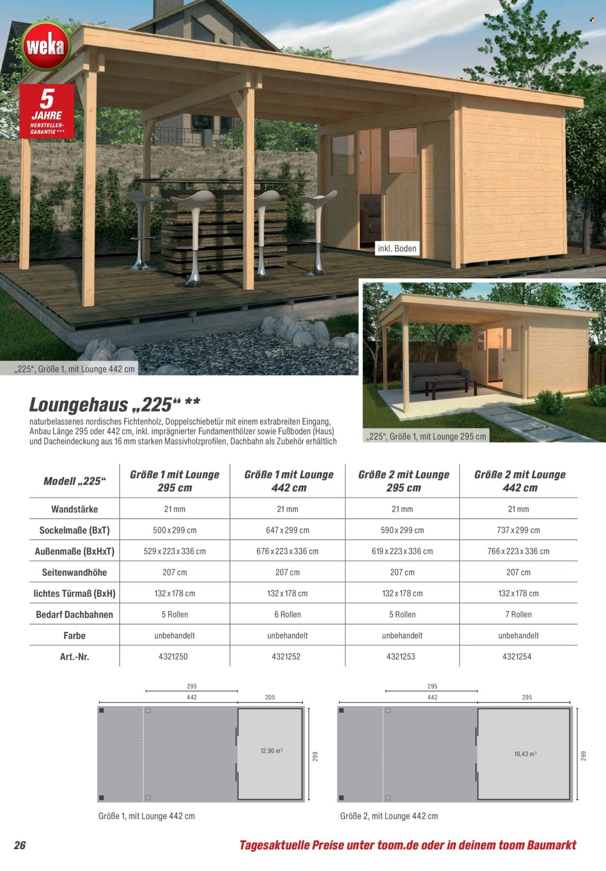 TOOM BAUMARKT Prospekt - Gartenhäuser & Carports (2026-02-21 - 2026-06-30)