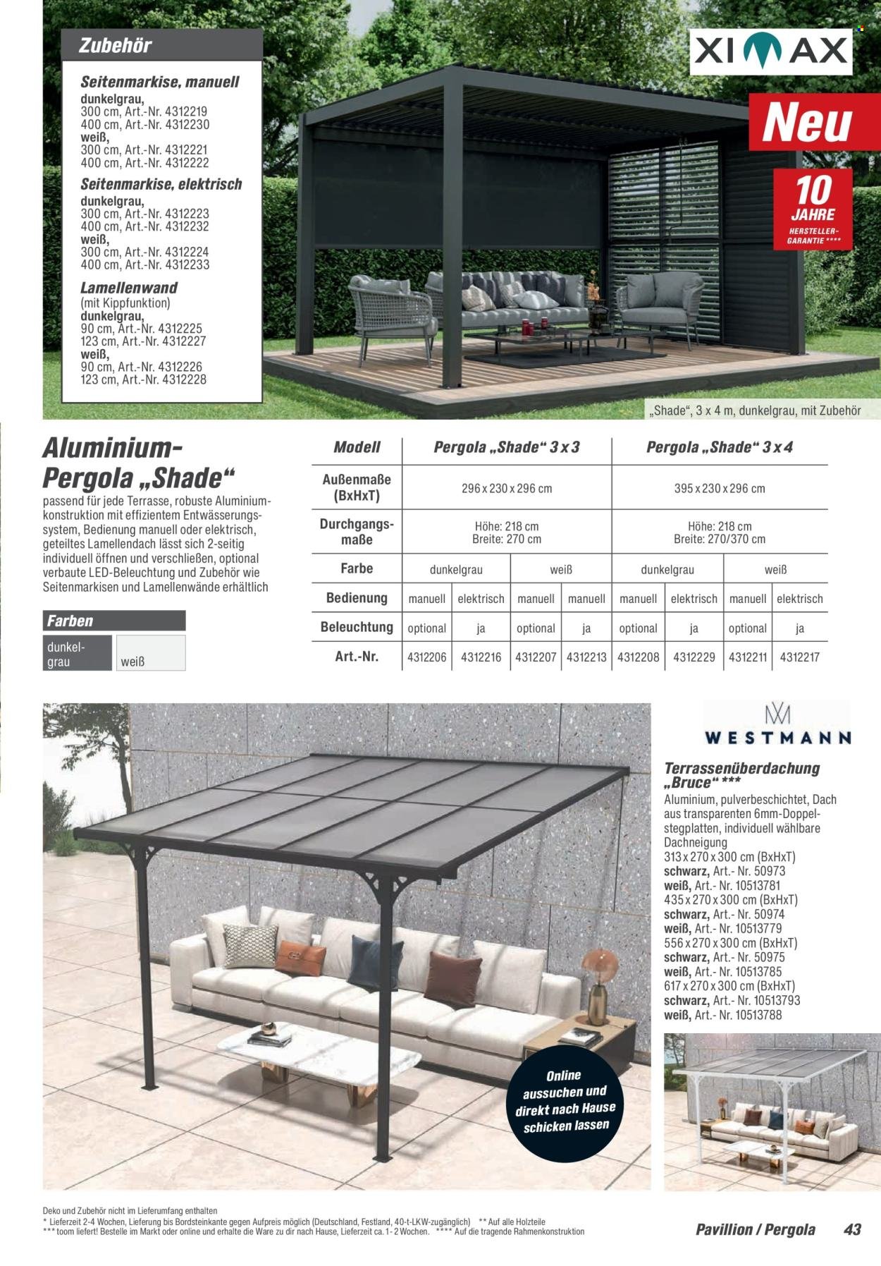TOOM BAUMARKT Prospekt - Gartenhäuser & Carports (2026-02-21 - 2026-06-30)