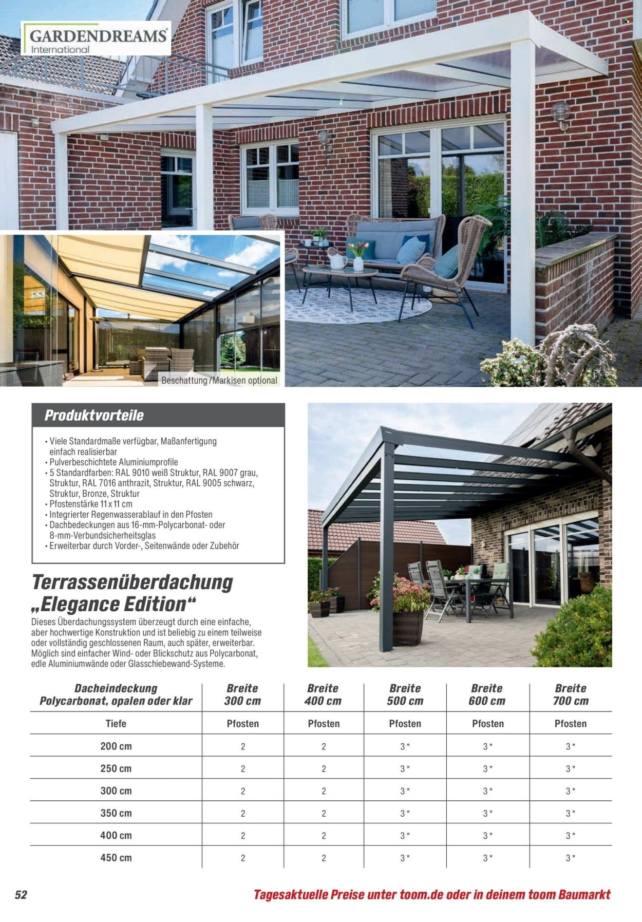 TOOM BAUMARKT Prospekt - Gartenhäuser & Carports