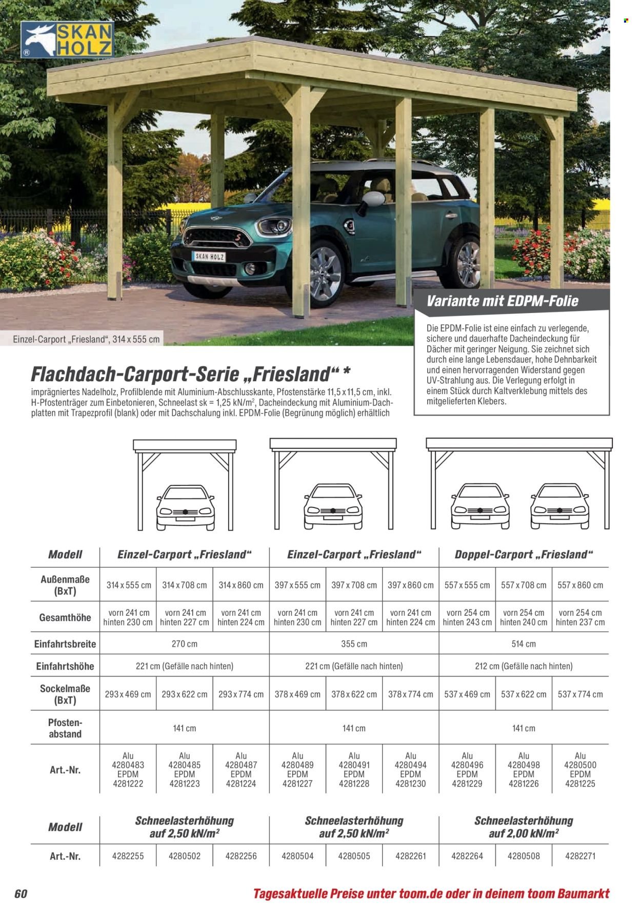 TOOM BAUMARKT Prospekt - Gartenhäuser & Carports