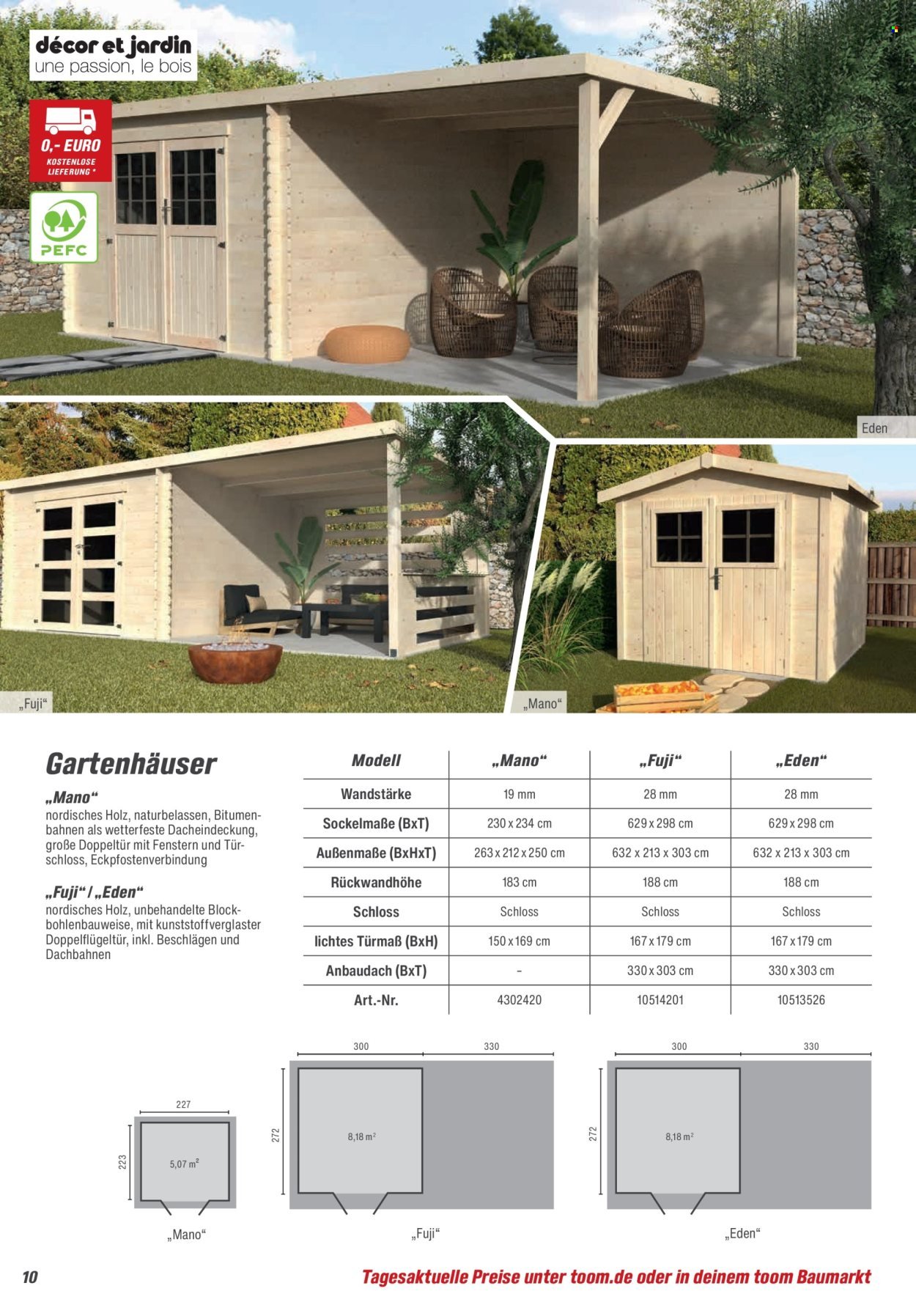 TOOM BAUMARKT Prospekt - Gartenhäuser & Carports