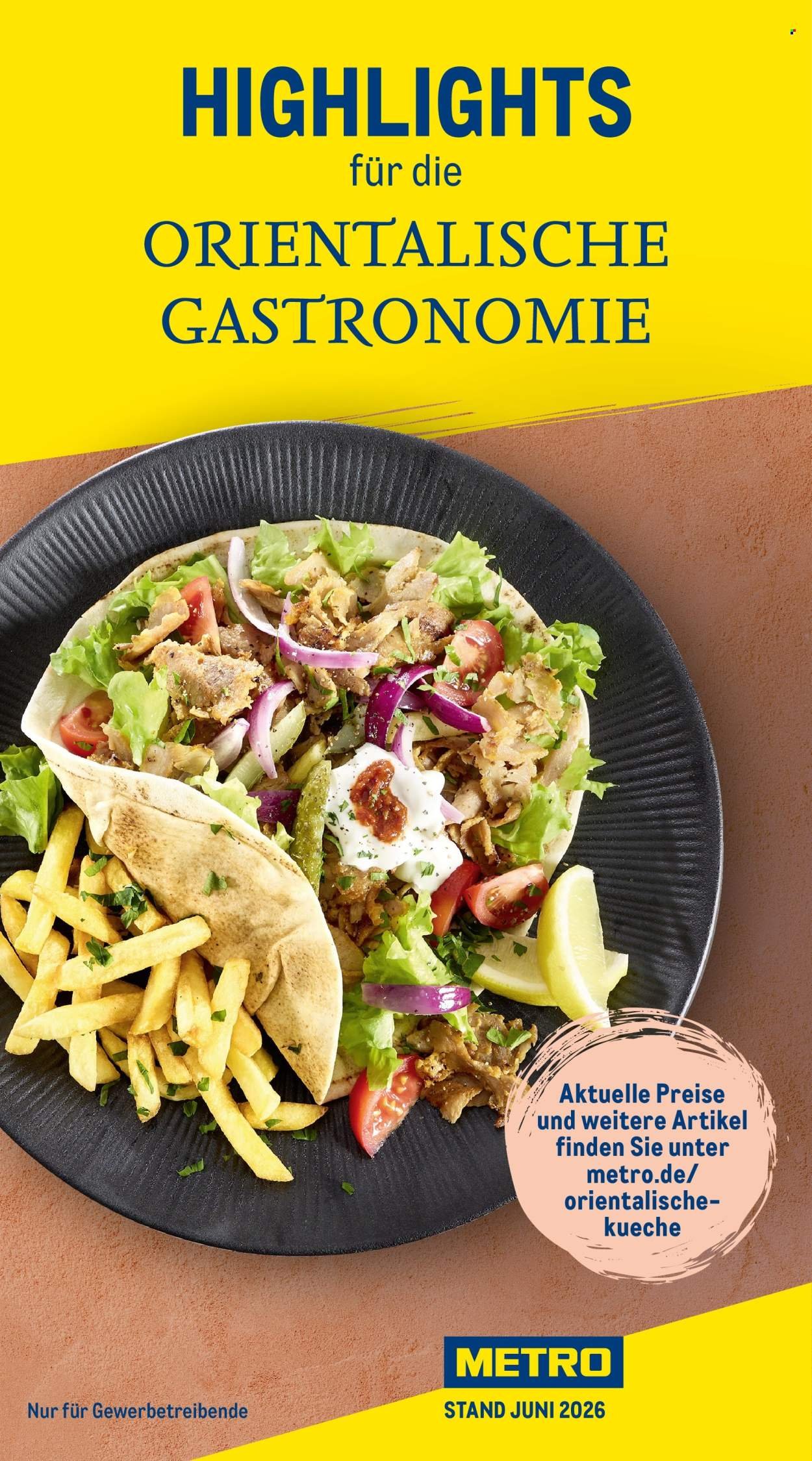 METRO Angebote - Highlights Orientalische Gastronomie