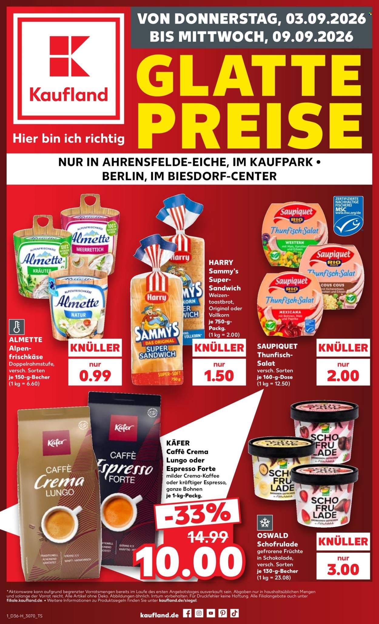 KAUFLAND Prospekt - Ab Donnerstag 3.09.2026