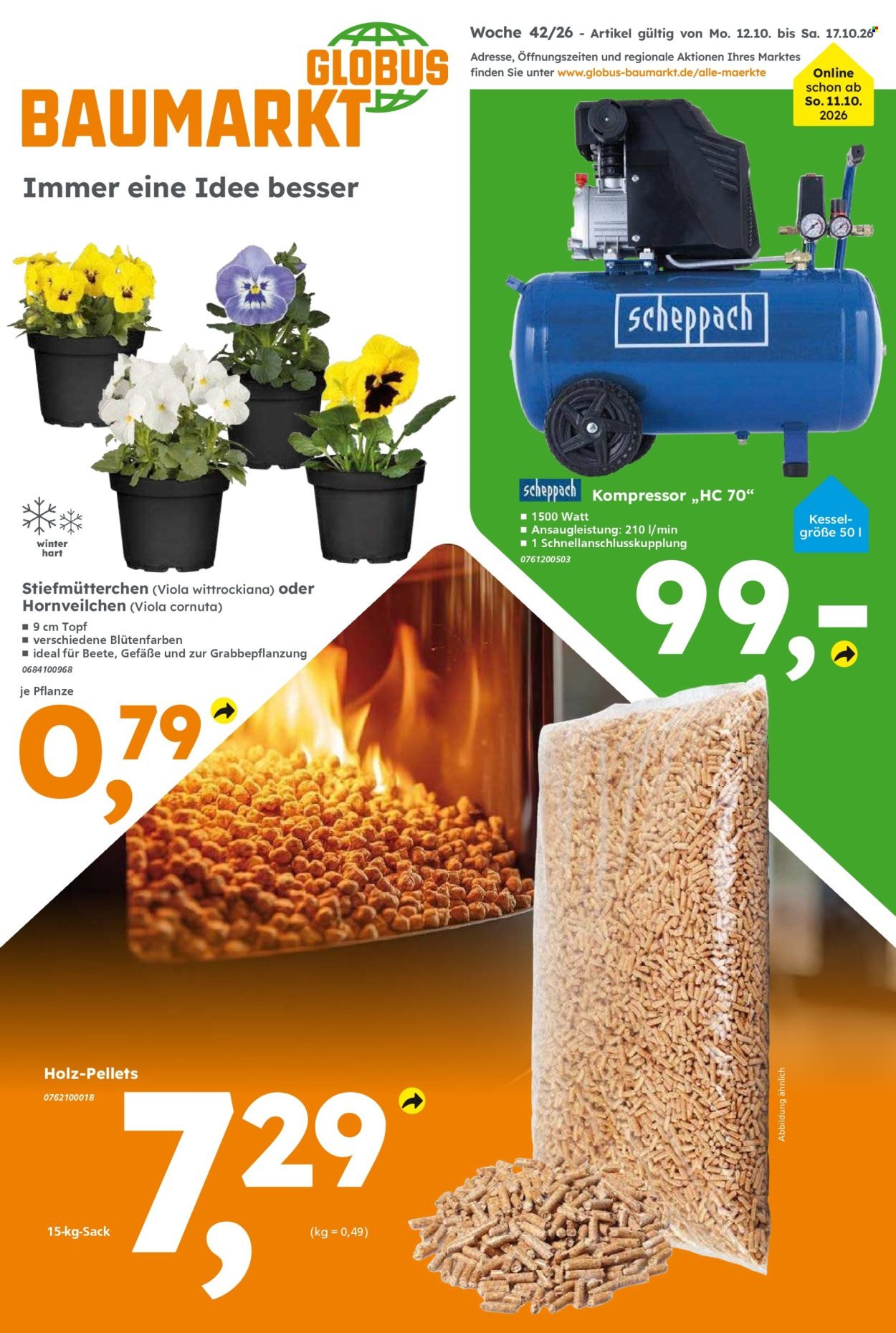GLOBUS BAUMARKT Prospekt - Ab Montag 12.10.2026