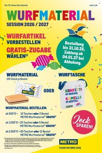 METRO Prospekt - Wurfmaterial Karneval