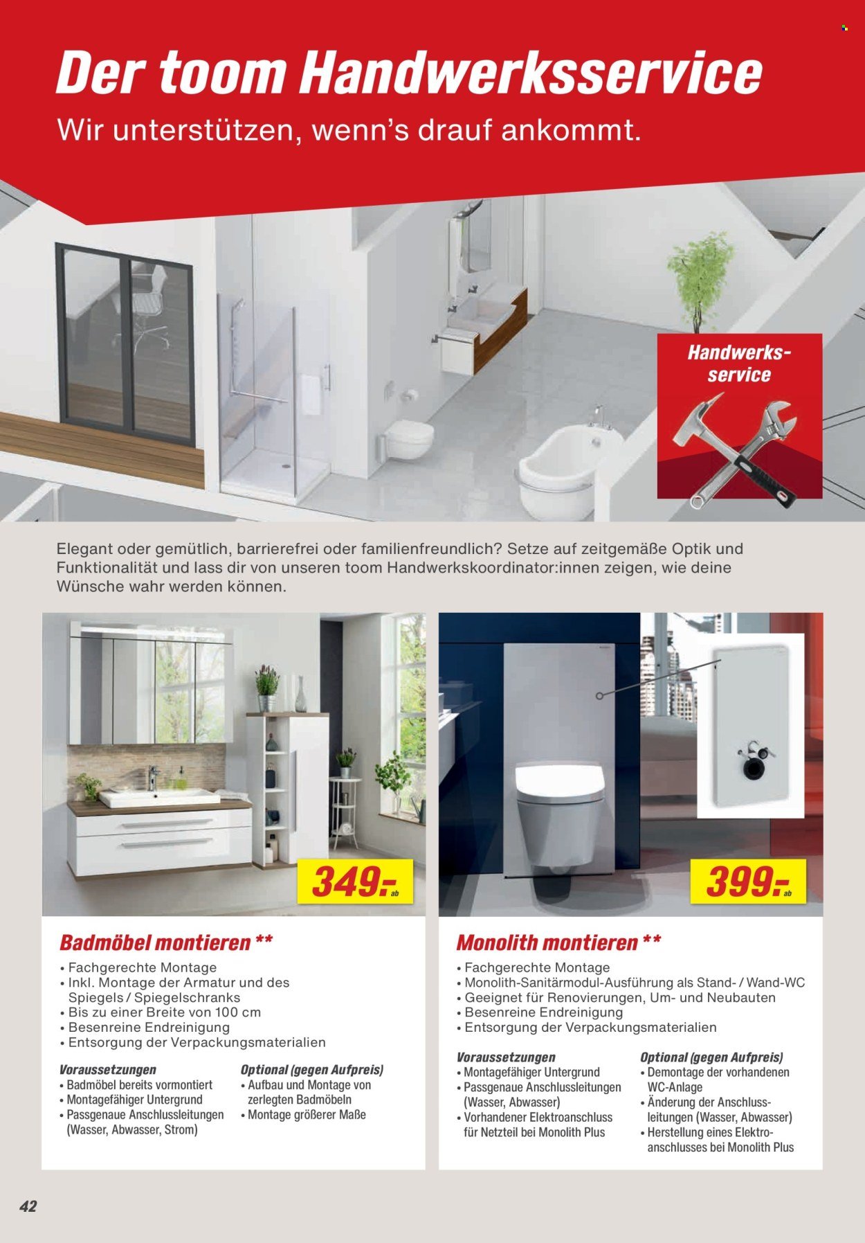 TOOM BAUMARKT Prospekt - Bad, Sanitär & Zubehör