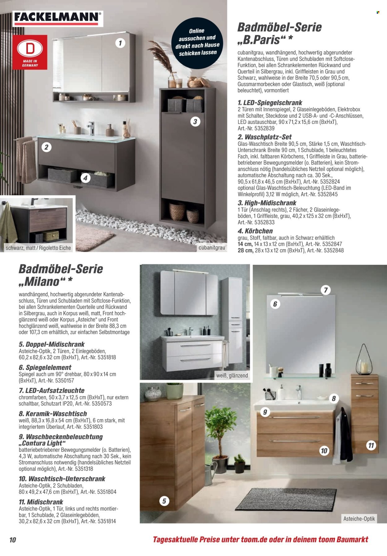 TOOM BAUMARKT Prospekt - Bad, Sanitär & Zubehör