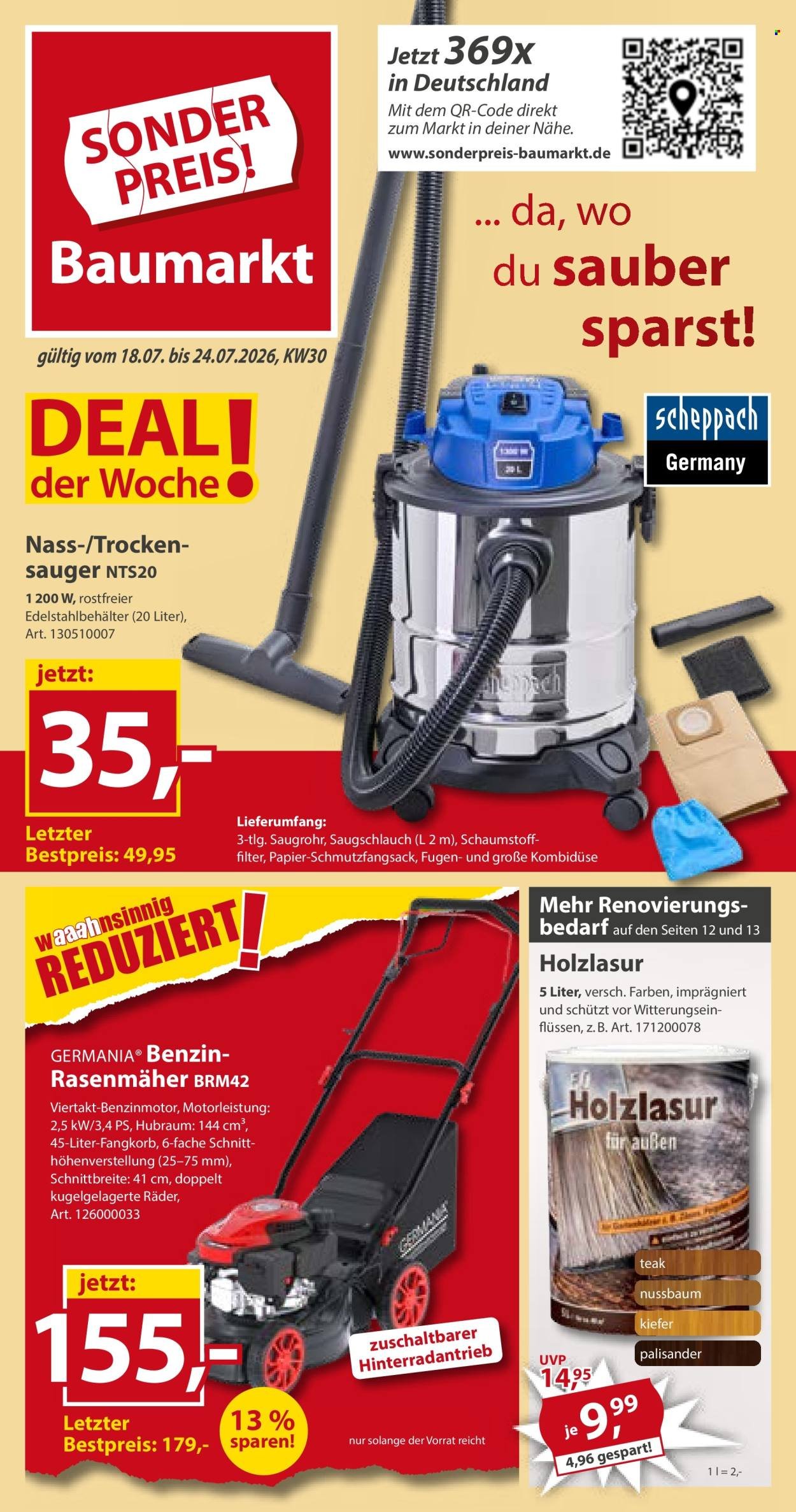 SONDERPREIS-BAUMARKT Prospekt - Ab Samstag 18.07.2026