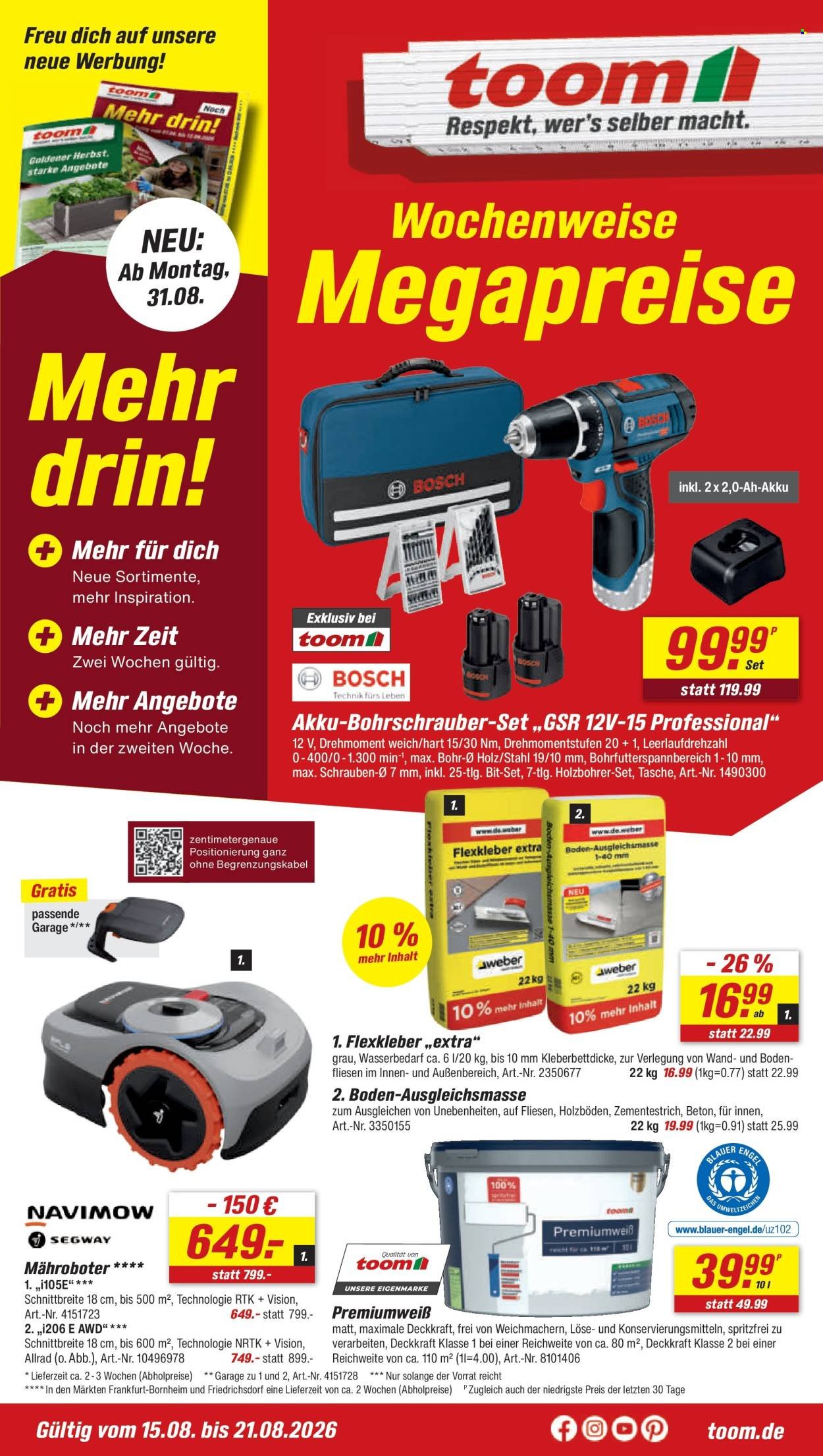 TOOM BAUMARKT Prospekt - Ab Samstag 15.08.2026