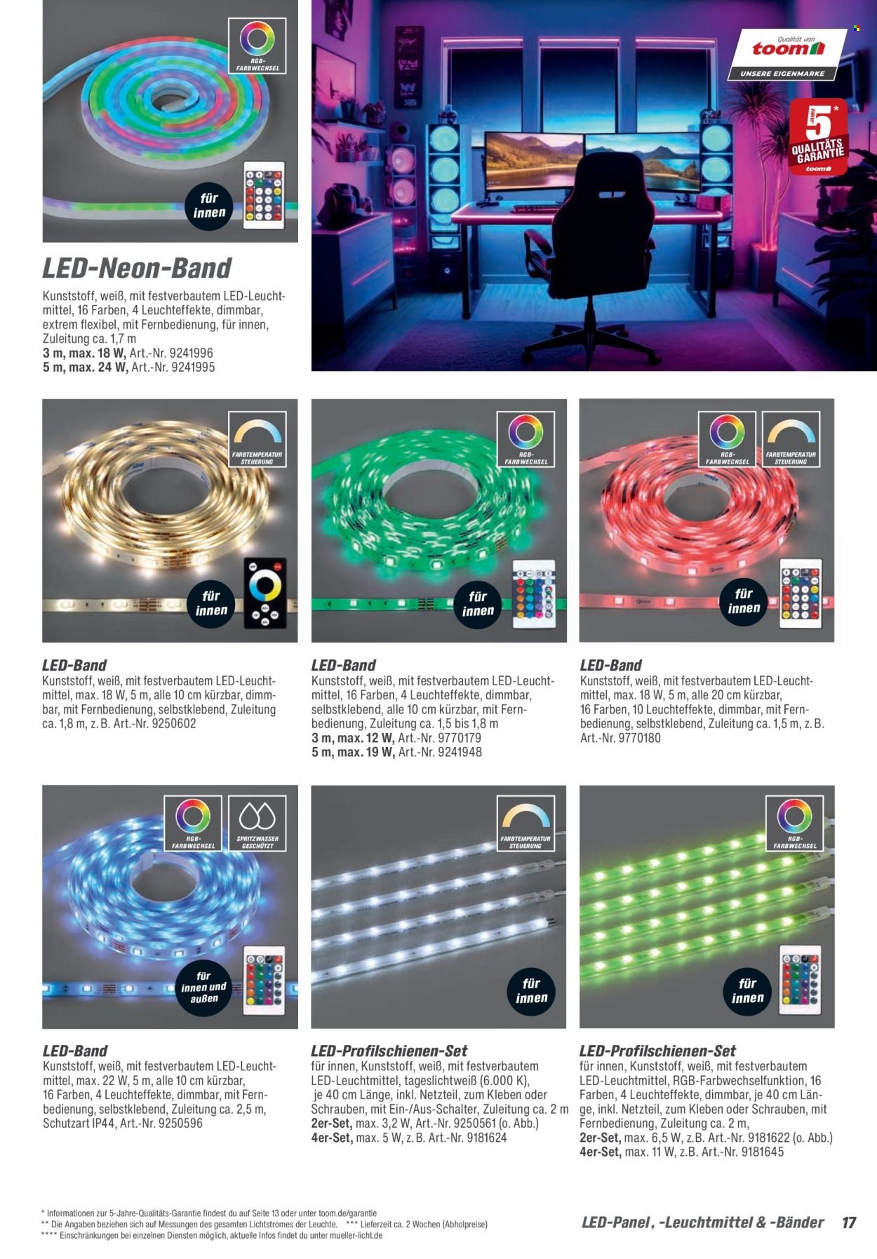 TOOM BAUMARKT Angebote - Leuchten & Tapeten