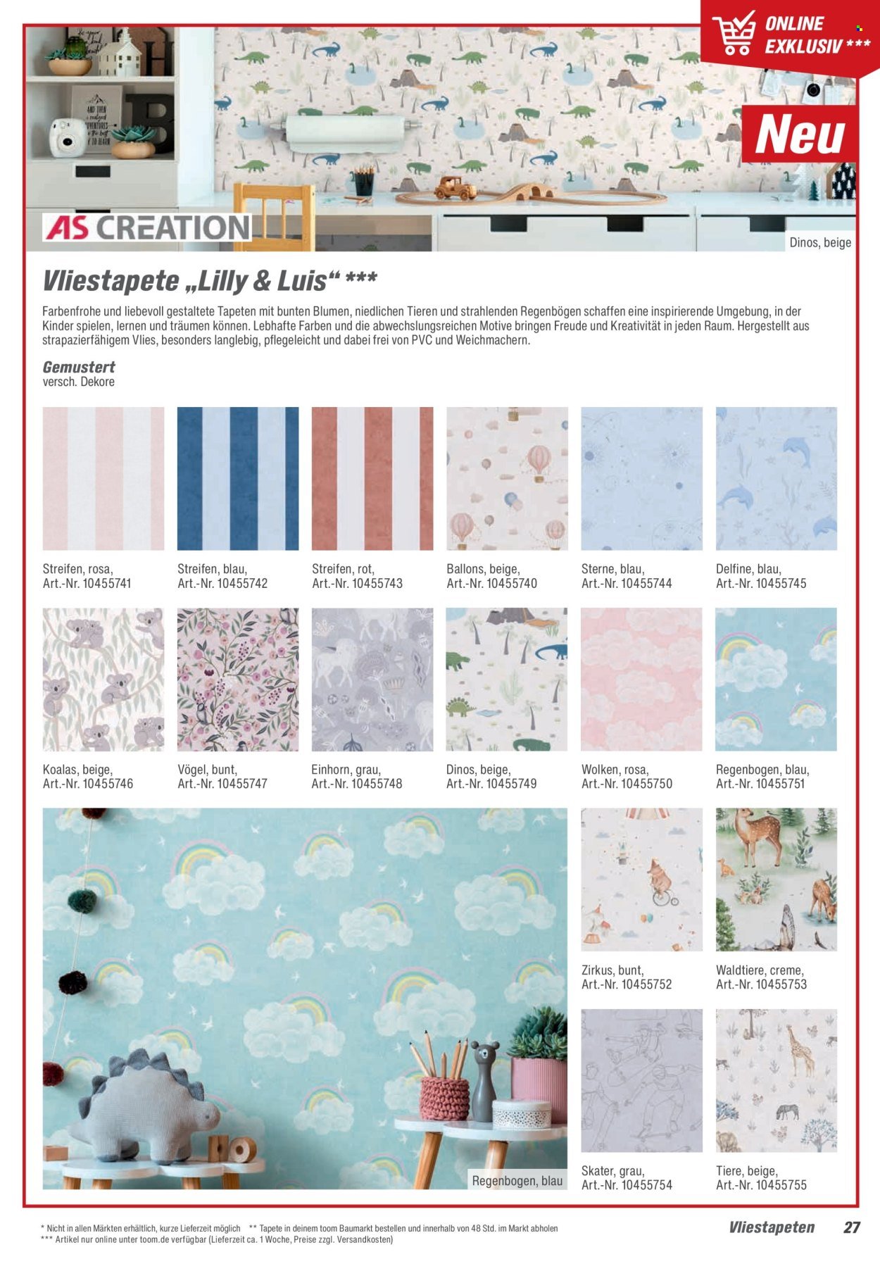 TOOM BAUMARKT Angebote - Leuchten & Tapeten