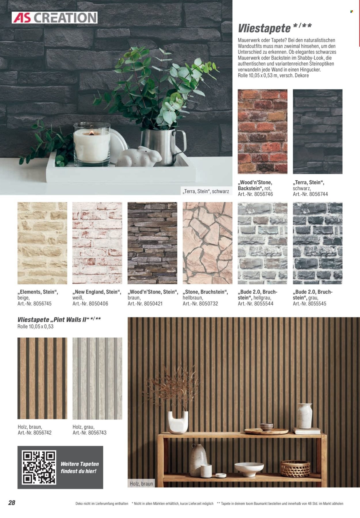 TOOM BAUMARKT Angebote - Leuchten & Tapeten