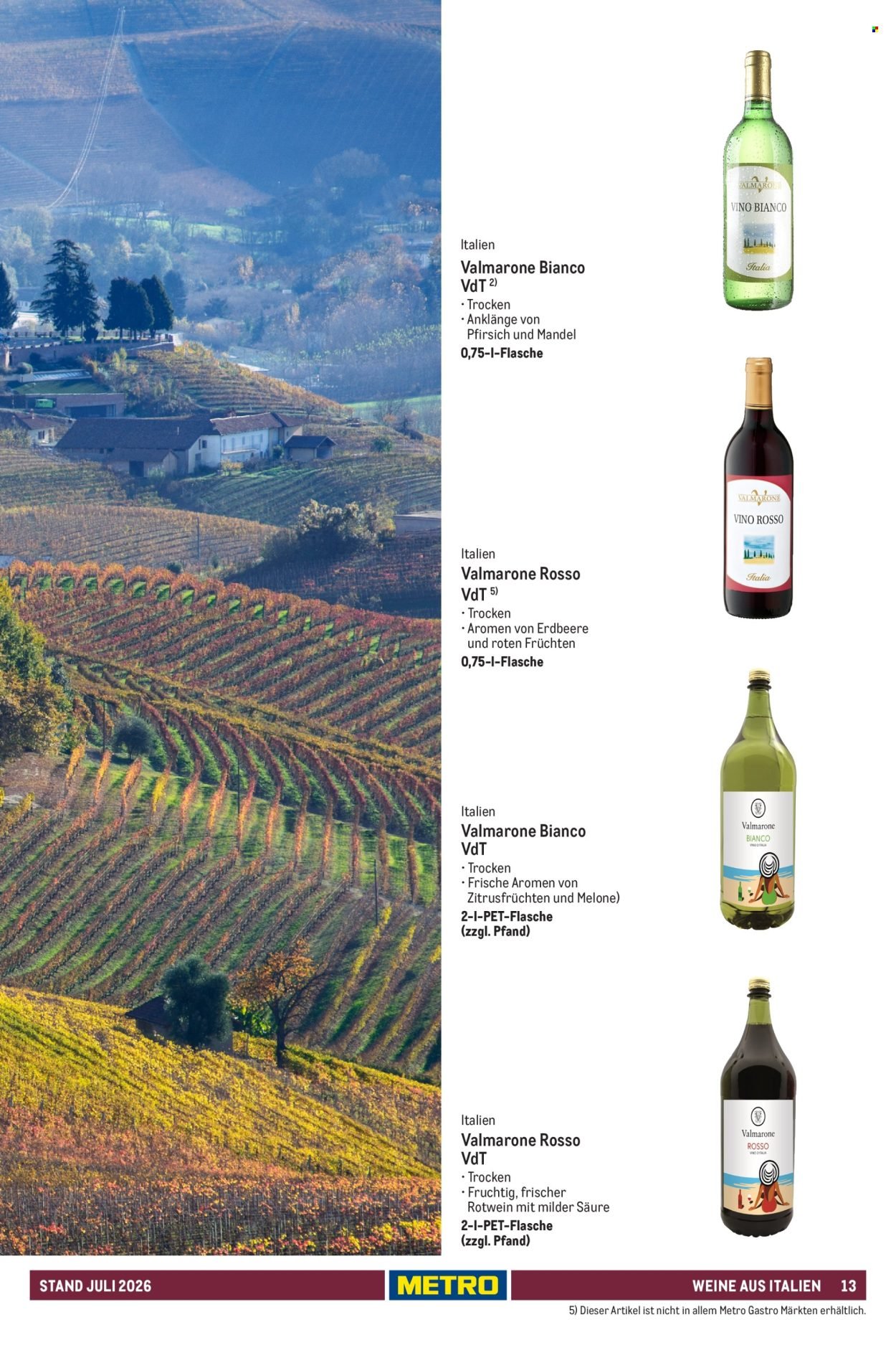 METRO Angebote - Hauswein-Katalog Sortiment