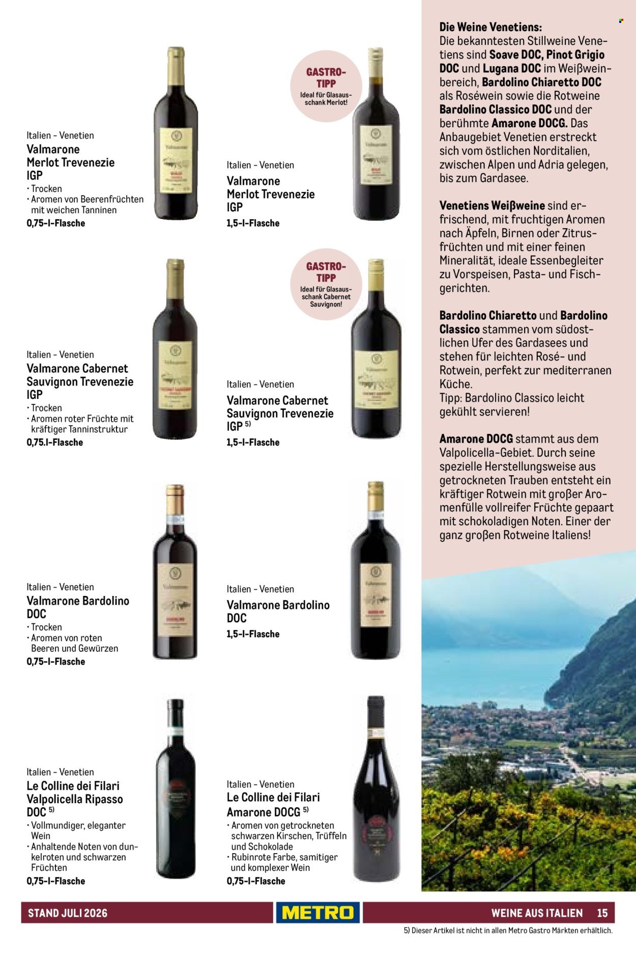 METRO Angebote - Hauswein-Katalog Sortiment