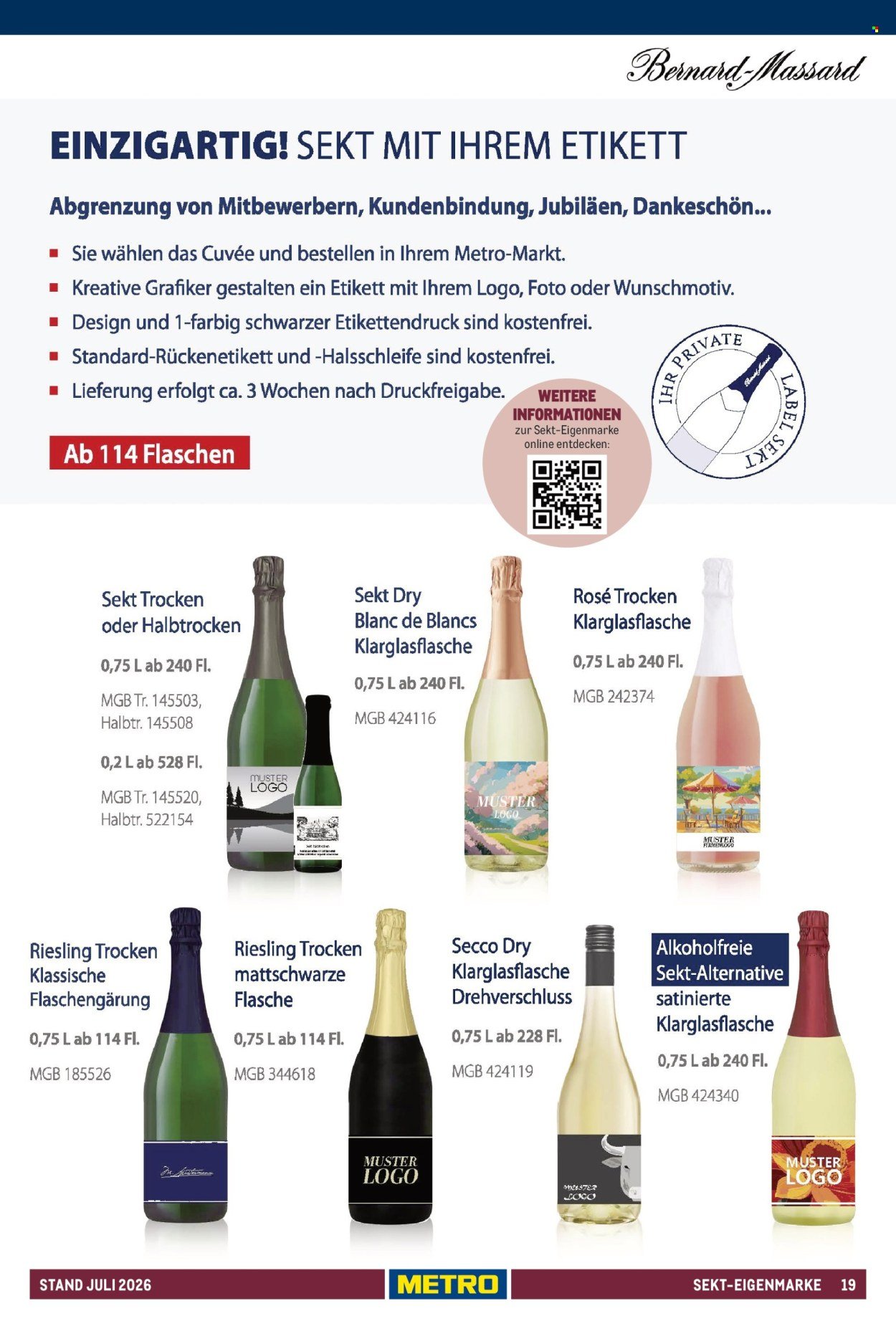 METRO Angebote - Hauswein-Katalog Sortiment