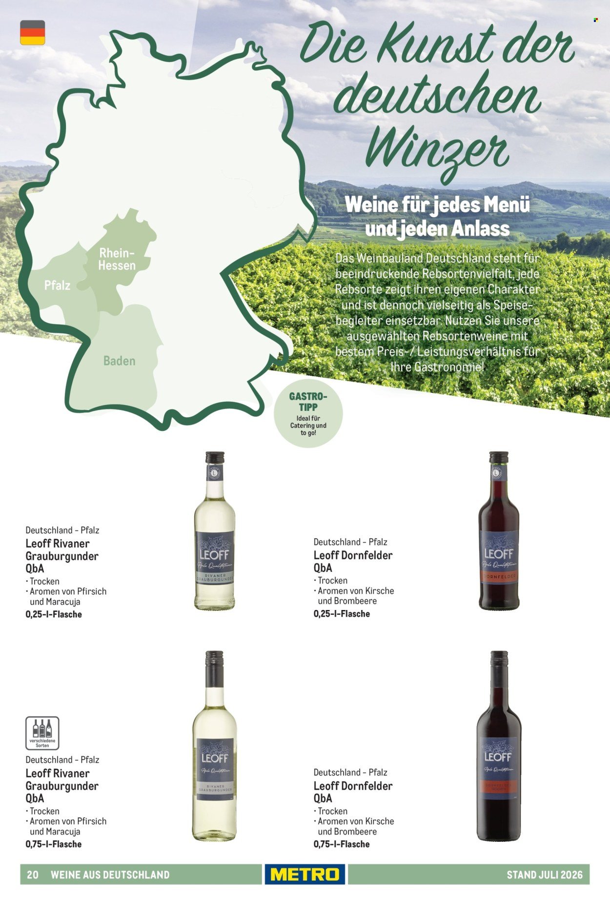 METRO Angebote - Hauswein-Katalog Sortiment
